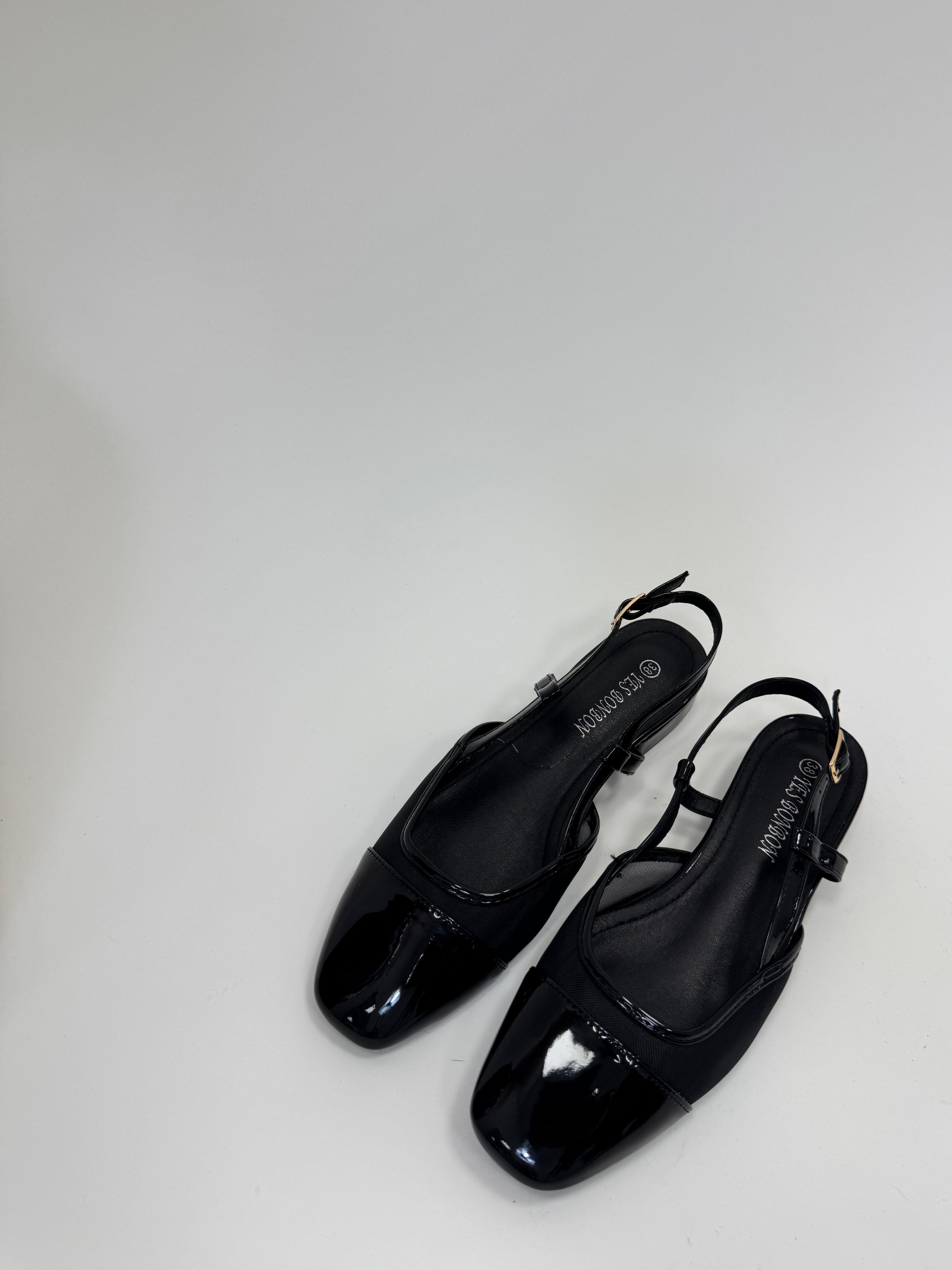 Slingback Inspo C. Vernice Nera
