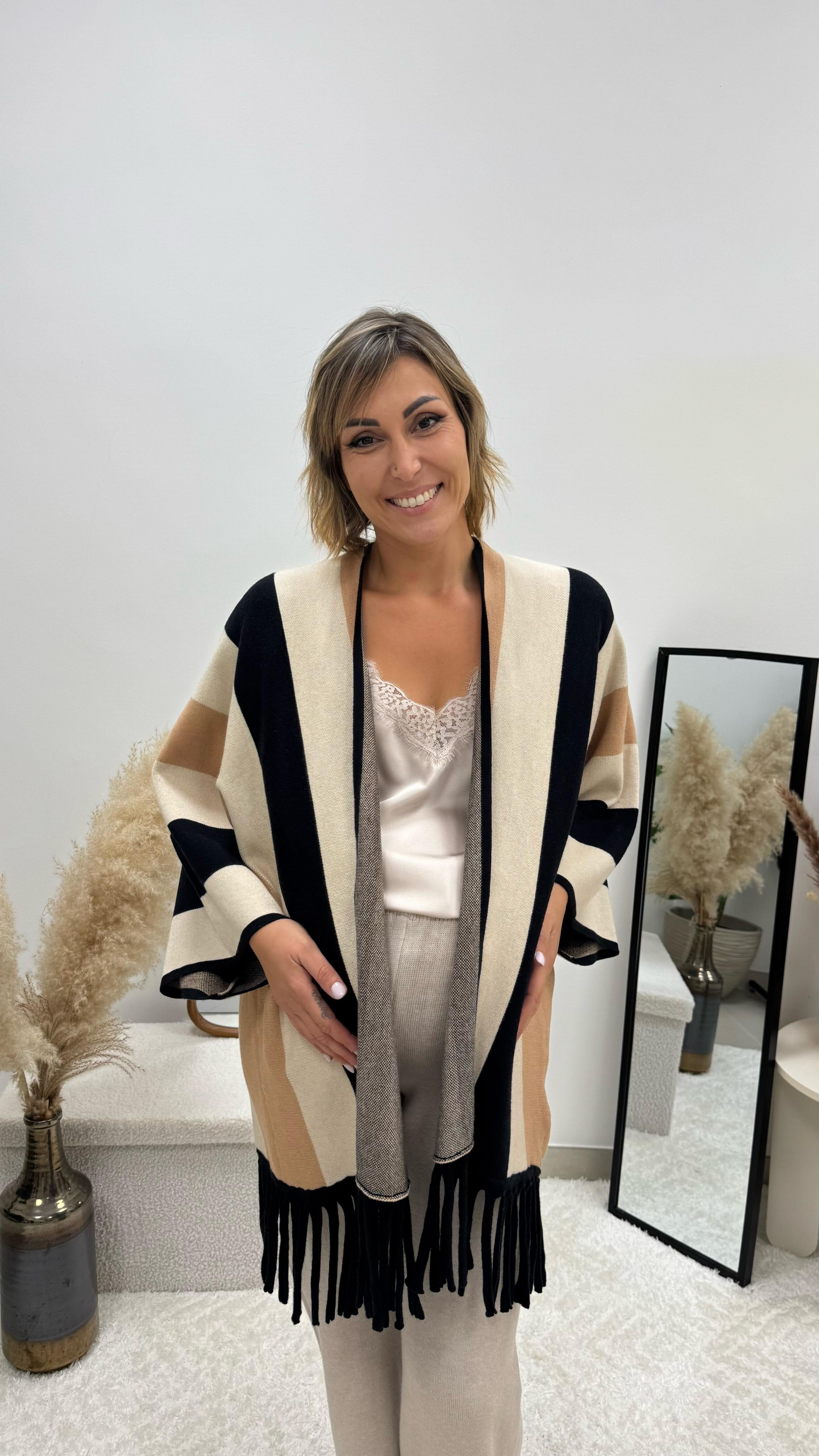 Cardigan Manica Campana Camel Nuance