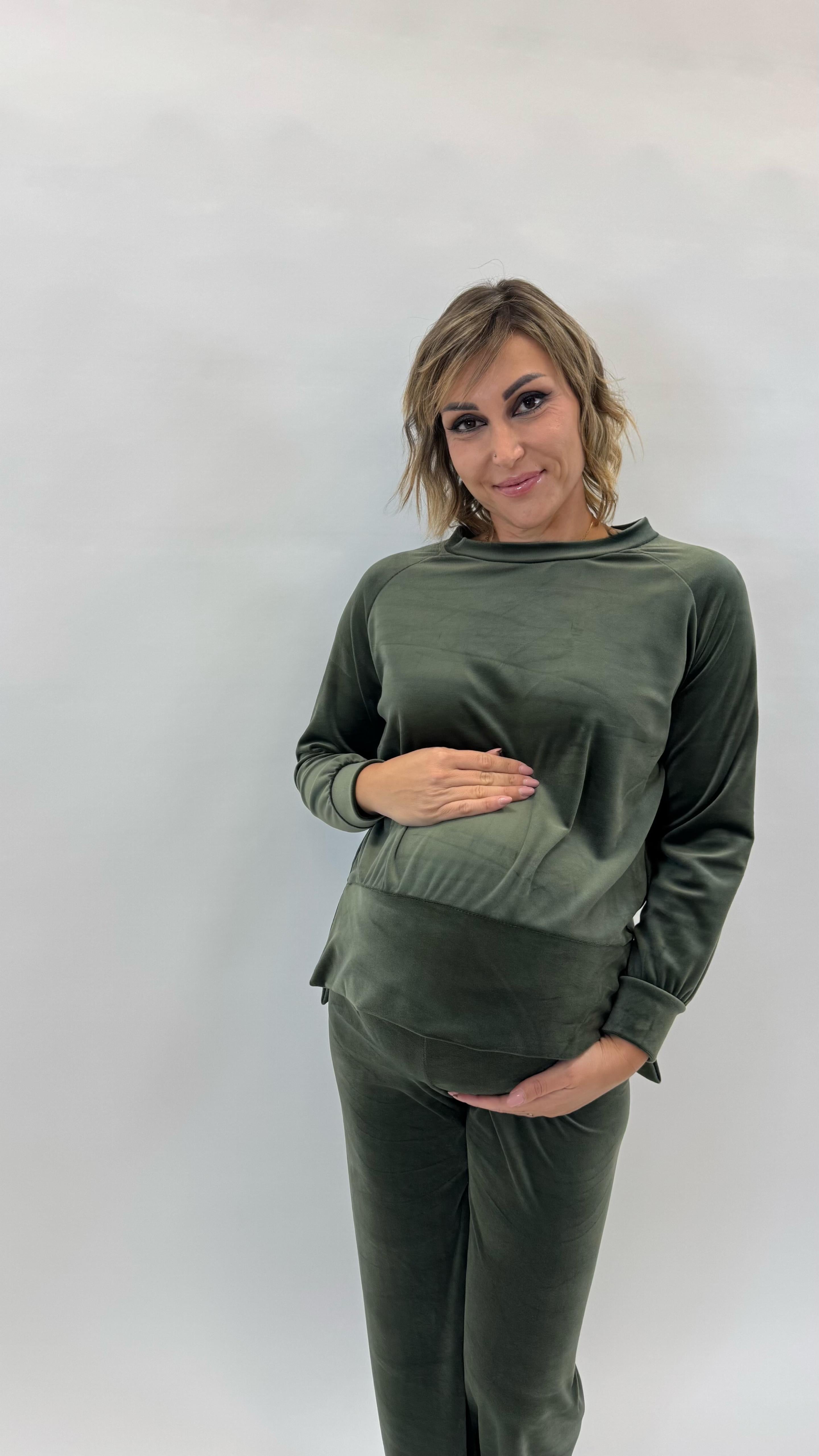 Tuta Flare Velvet Verde