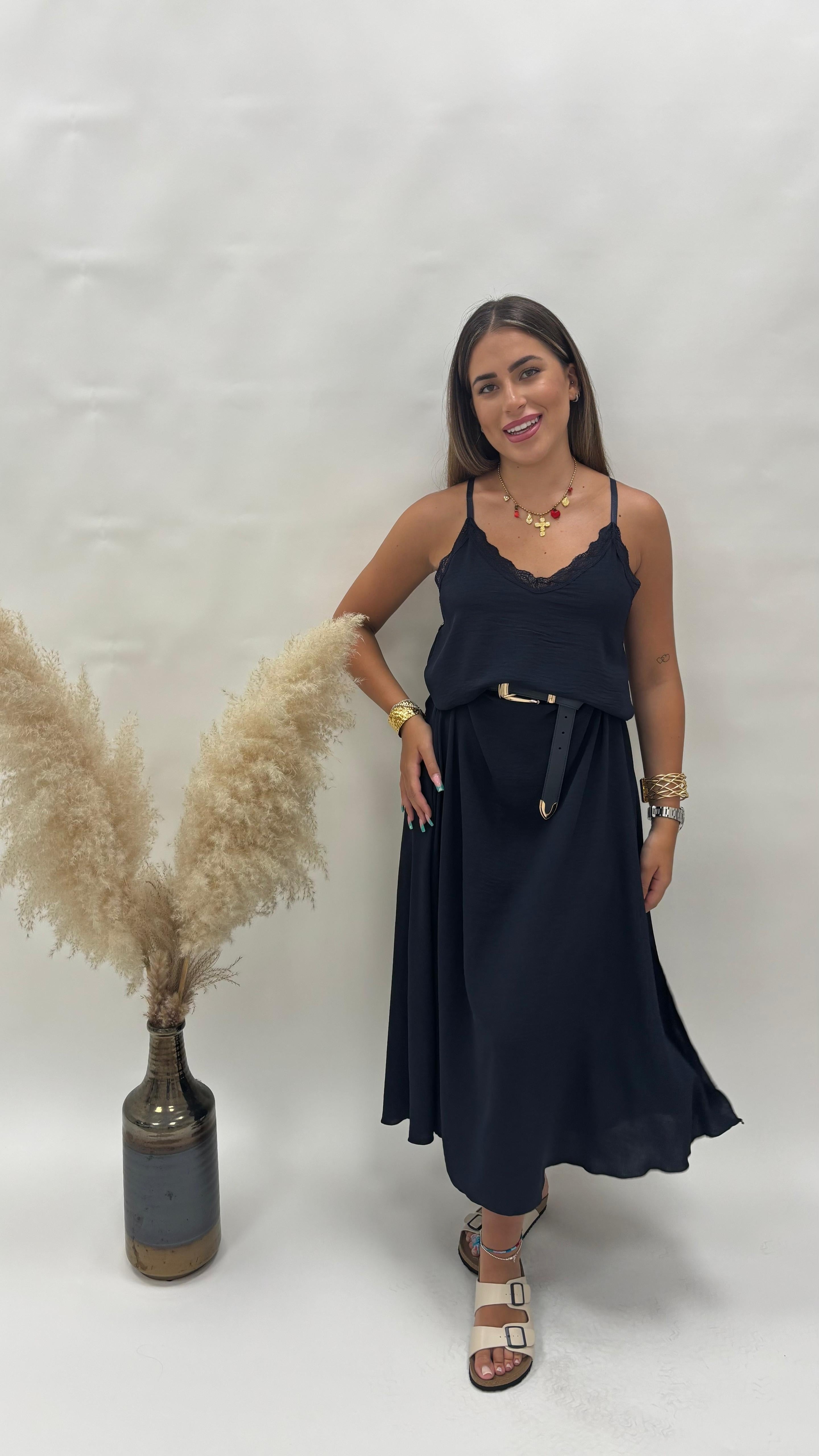 Slip Dress Blu Notte