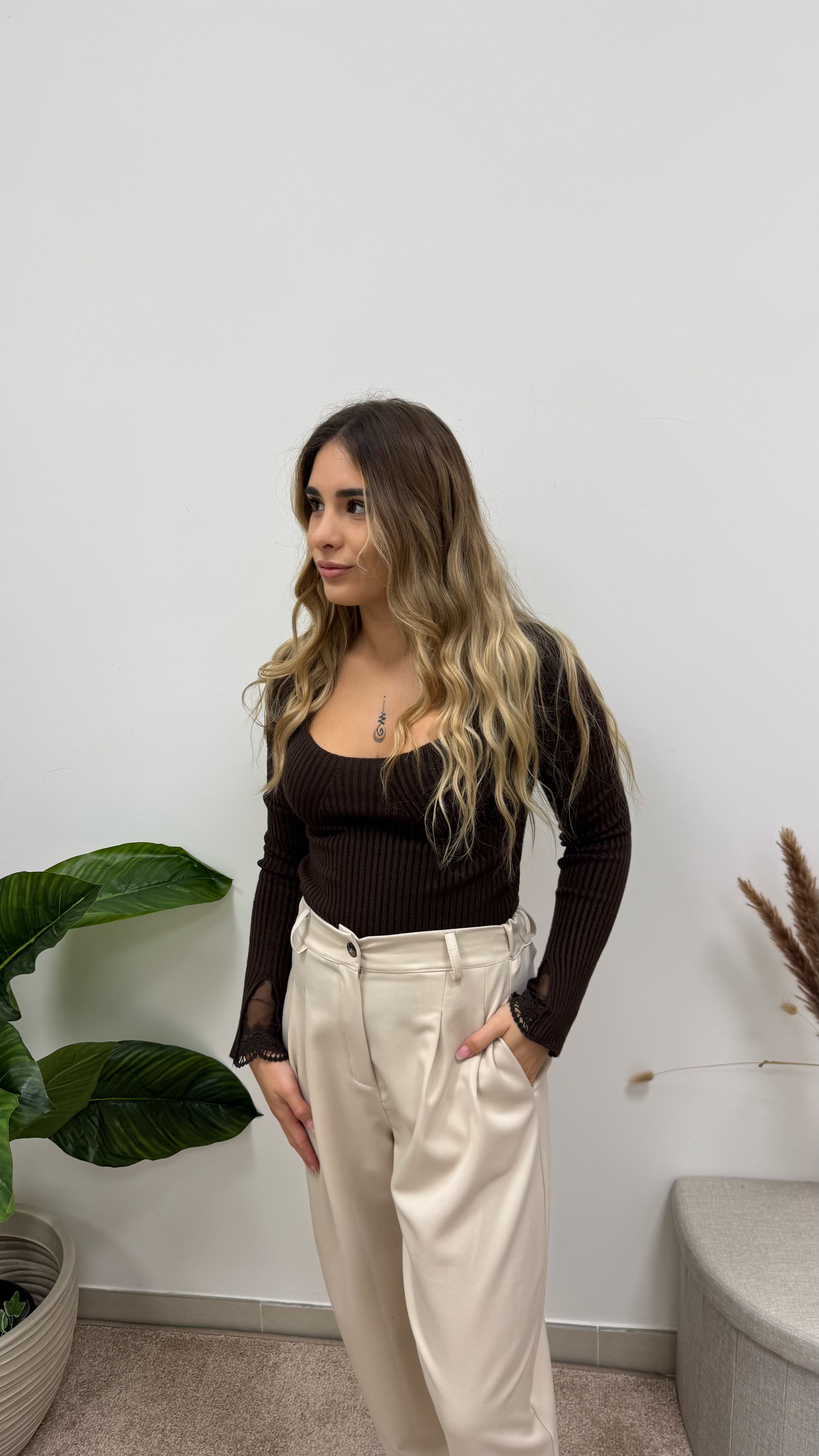 Pantalone Soft Tapered Burro