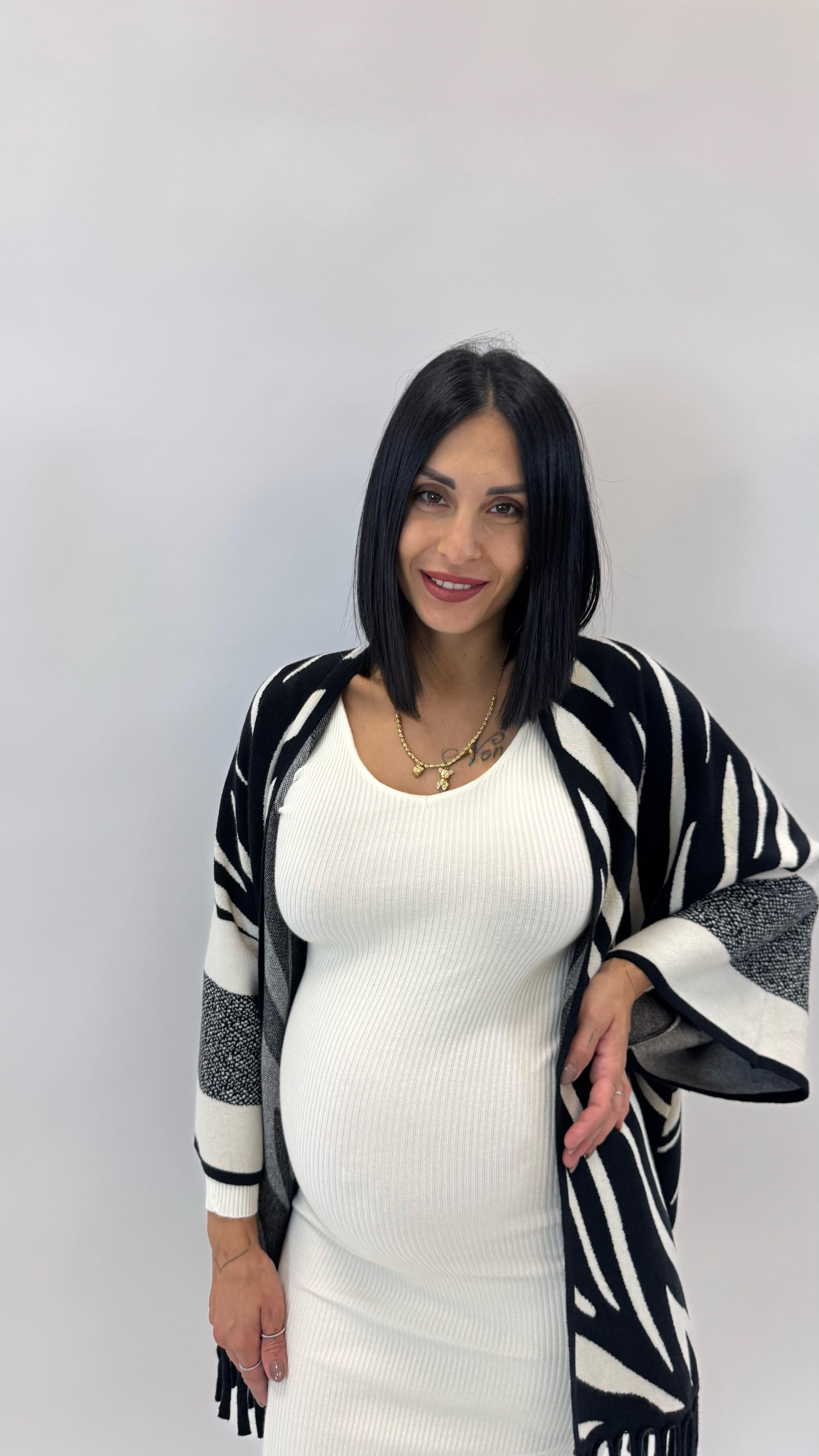 Cardigan Manica Campana Zebra