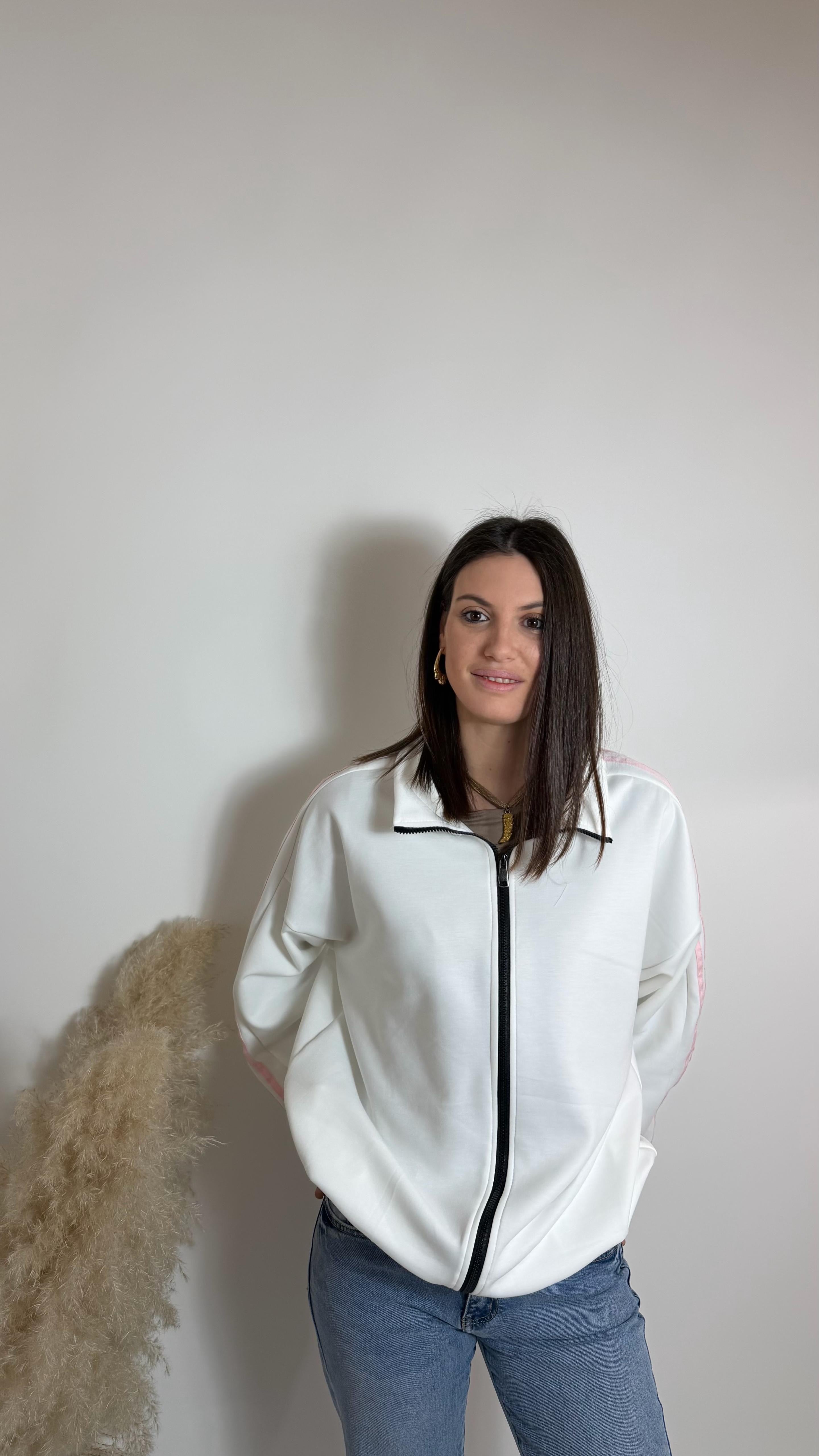 Felpa Sidebands Bianca