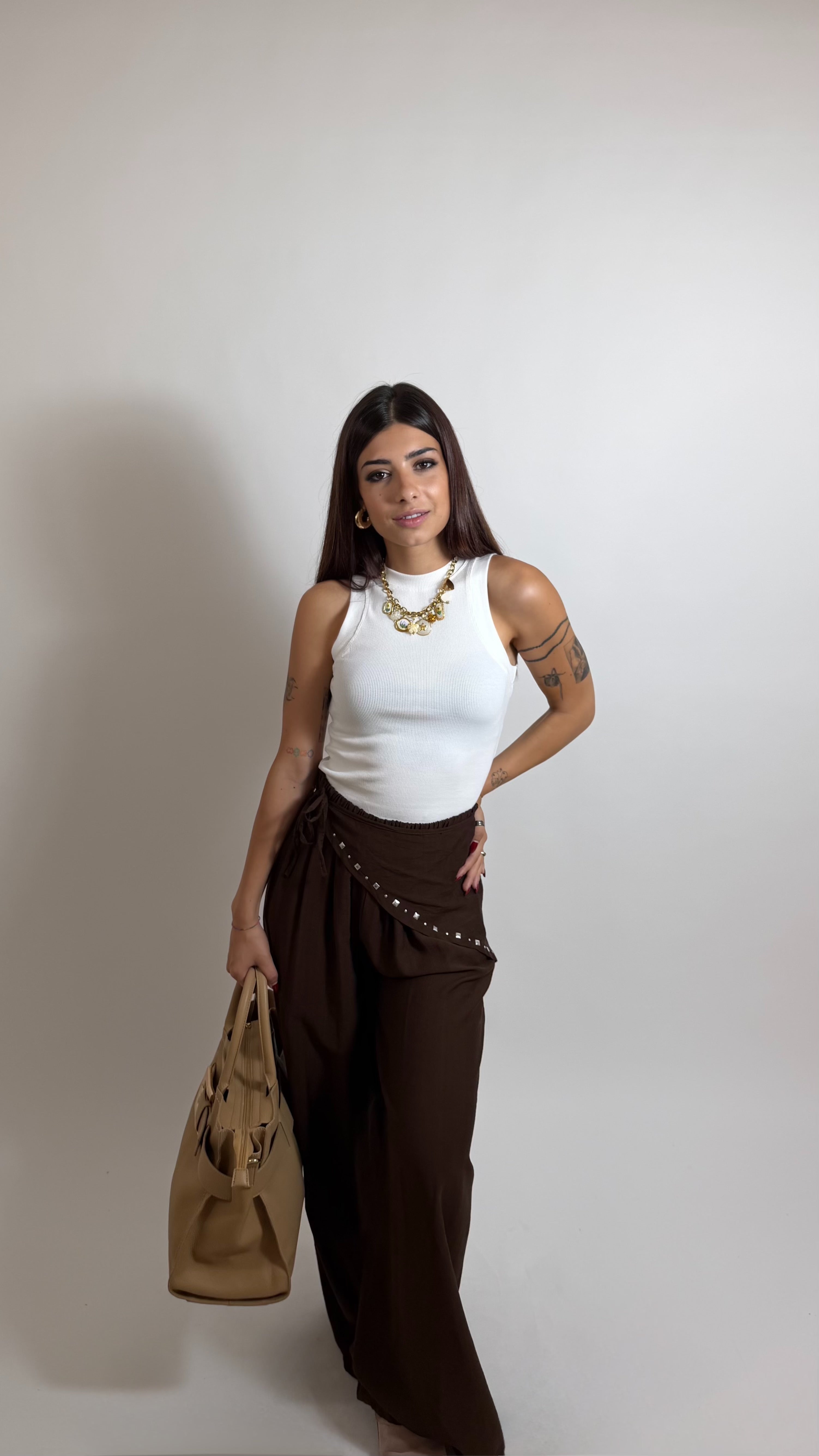 Pantalone Bandana Moka