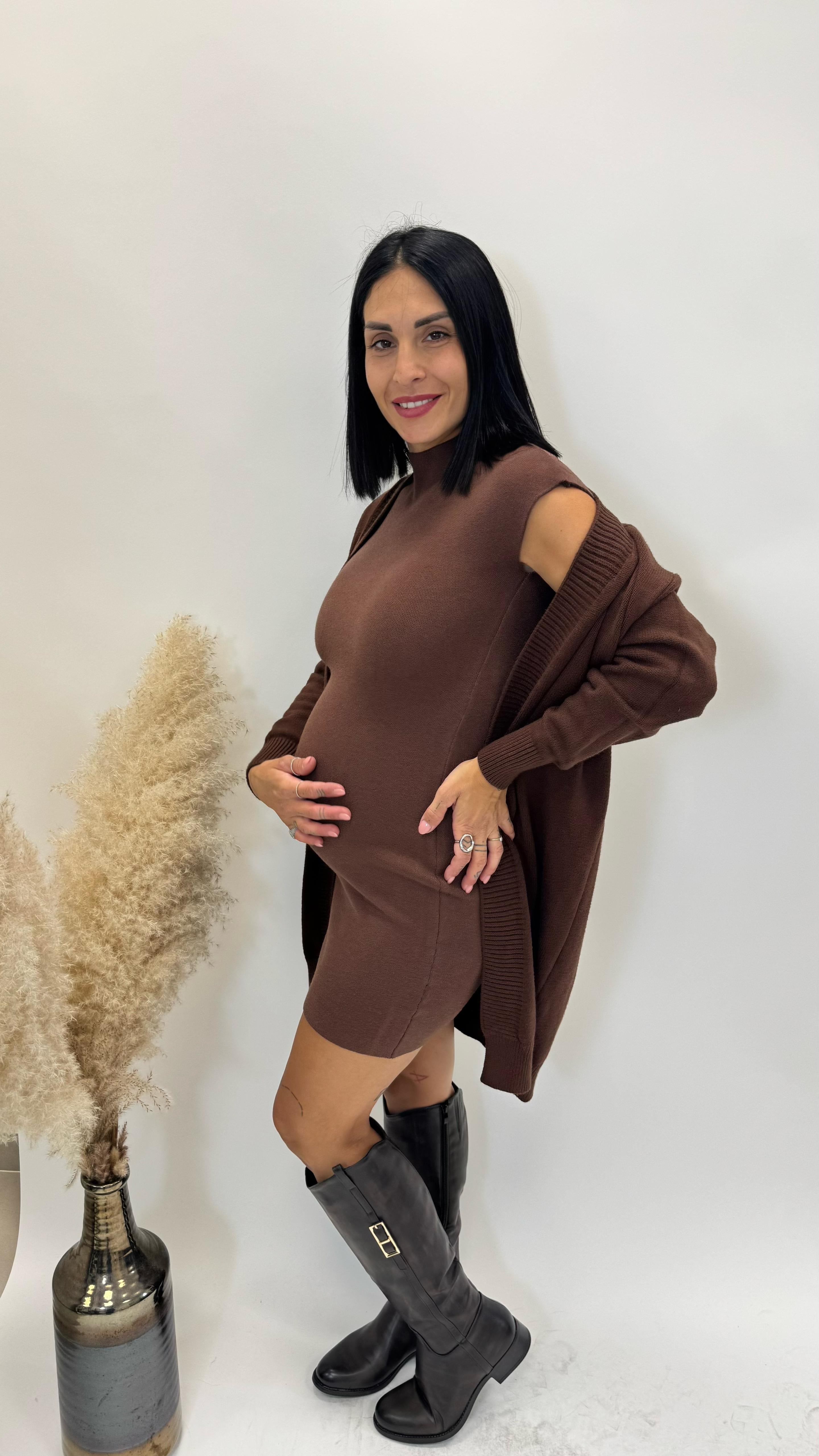 Abito Basic Top Quality Choco