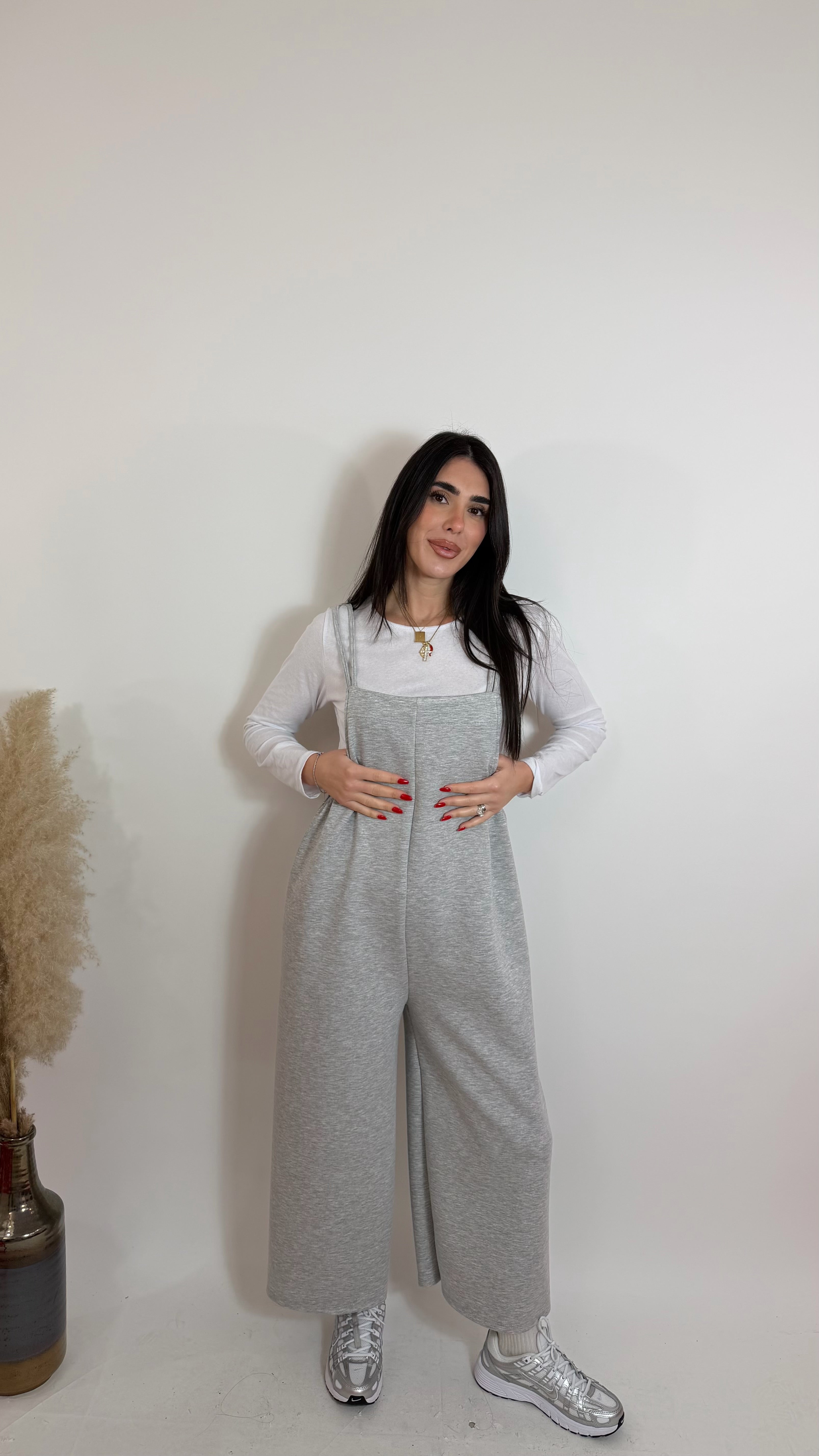 Salopette Comfy-Urban Grigio Perla