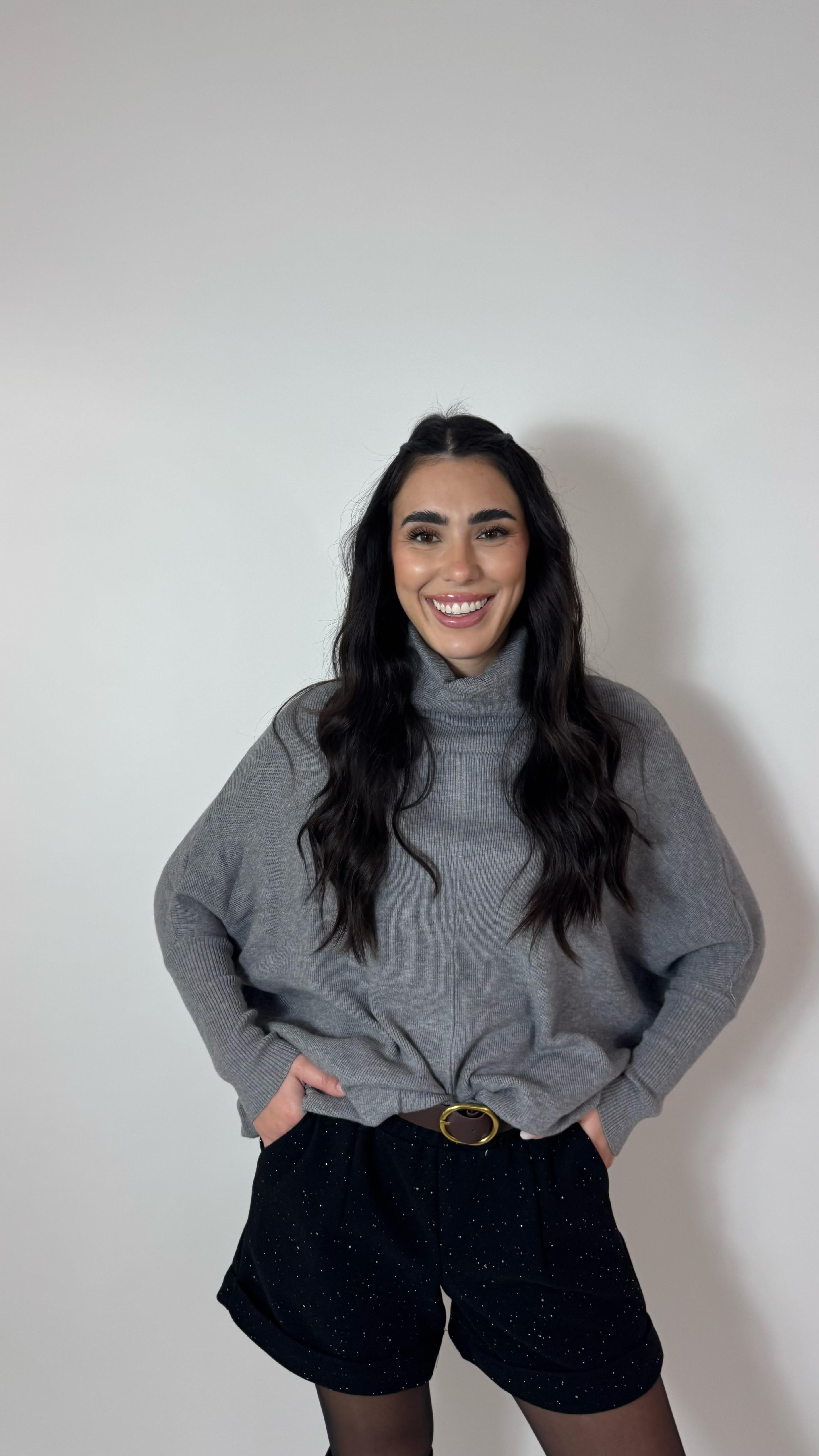 Shorts In Panno - Punti Luce Nero