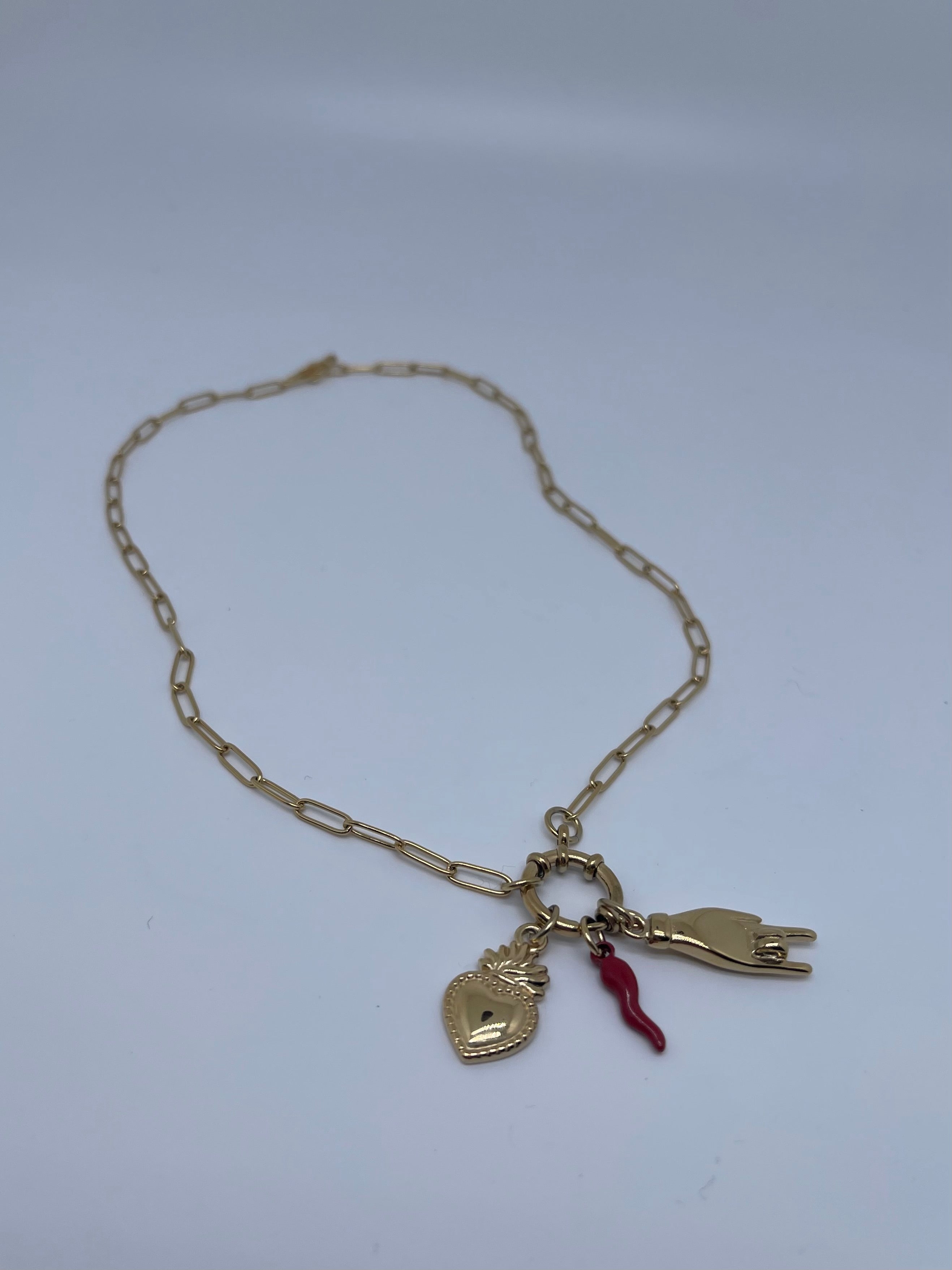 Collana Gold Multicharmes