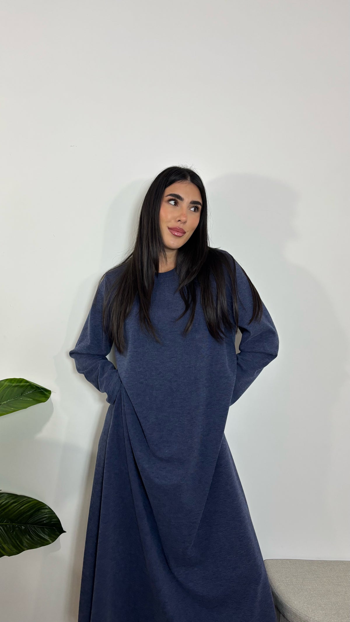 Abito Over Blu Denim