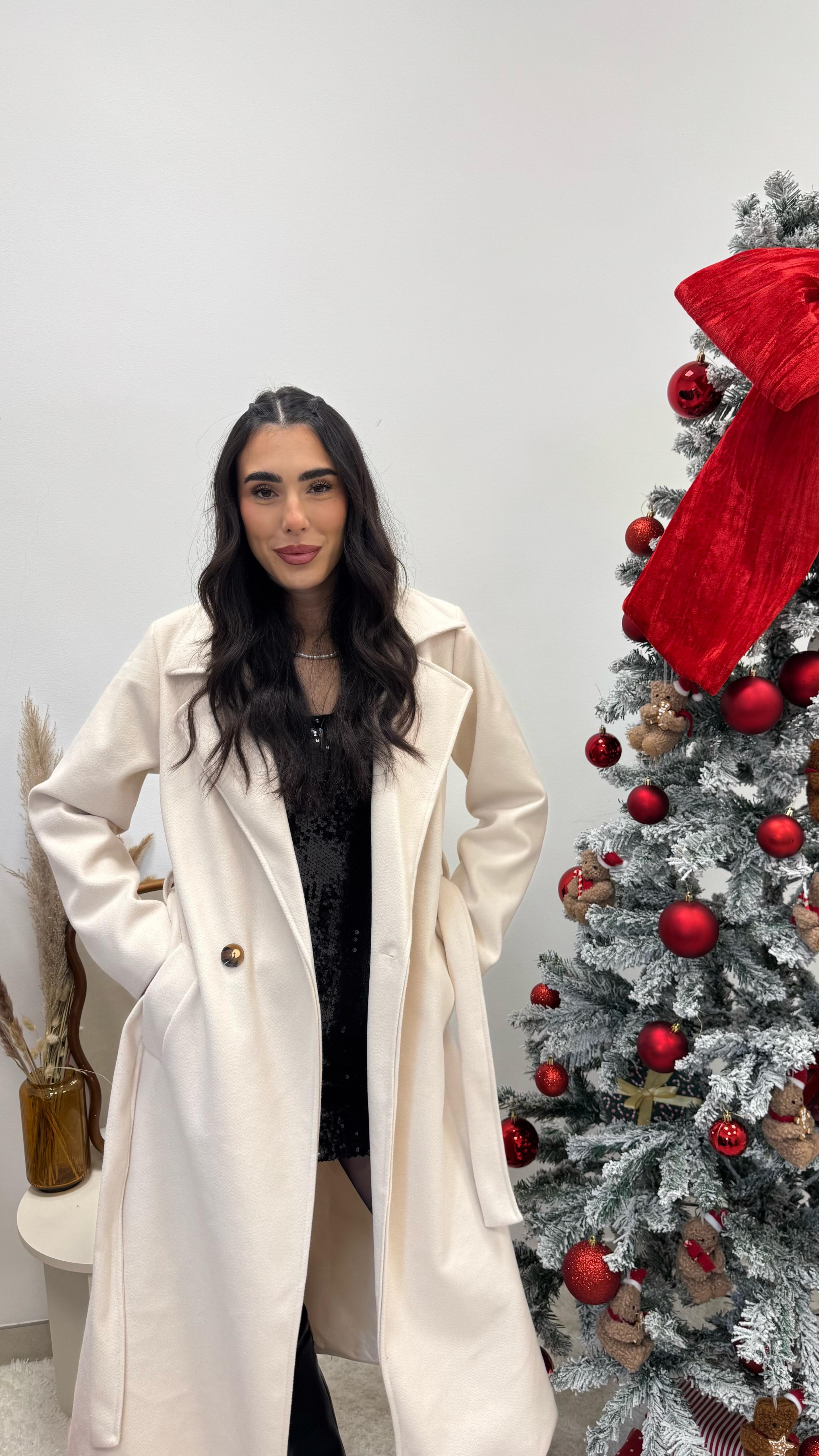 🥂Coat con cinta Burro