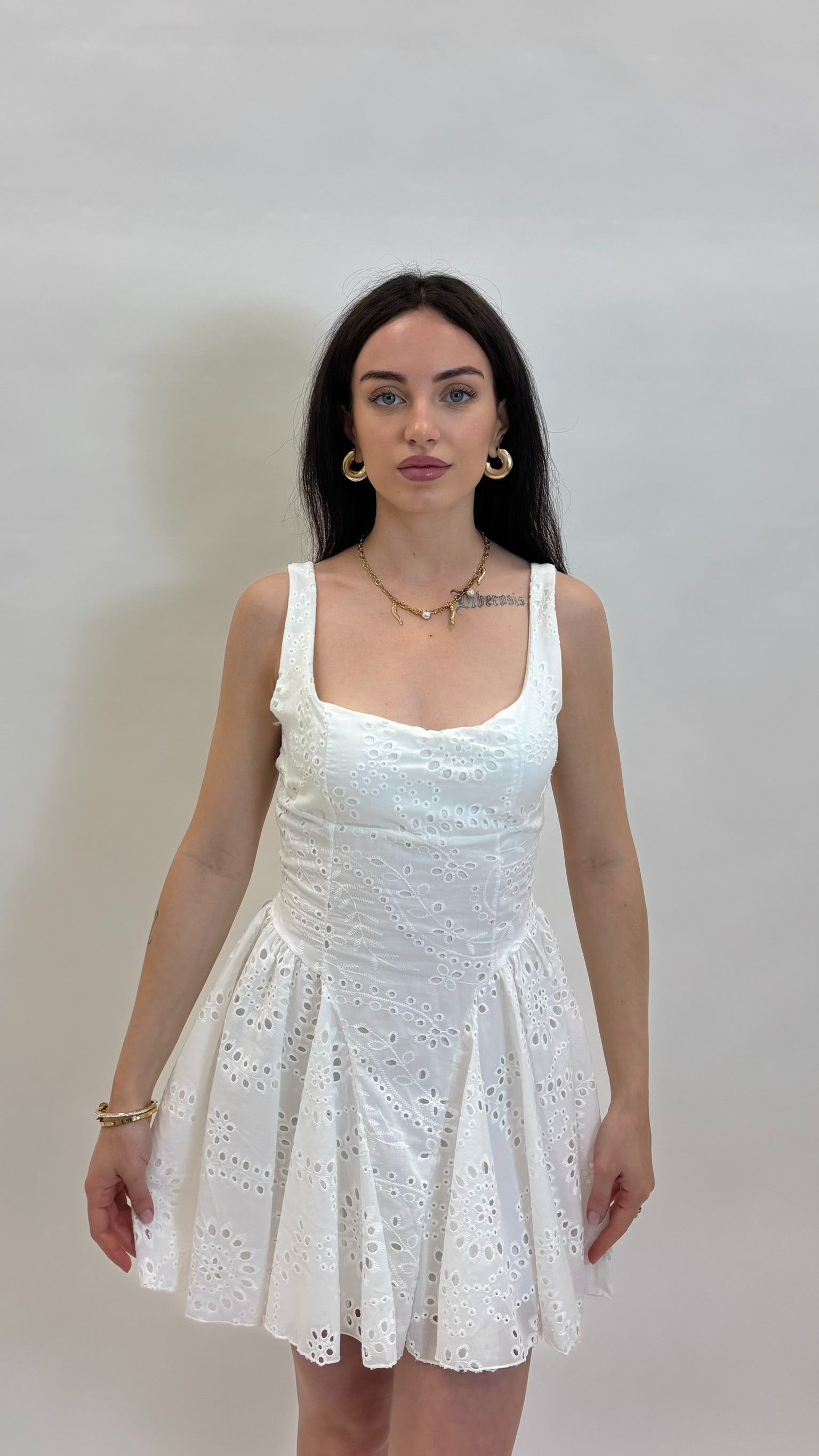 Mini Dress Sangallo Corset