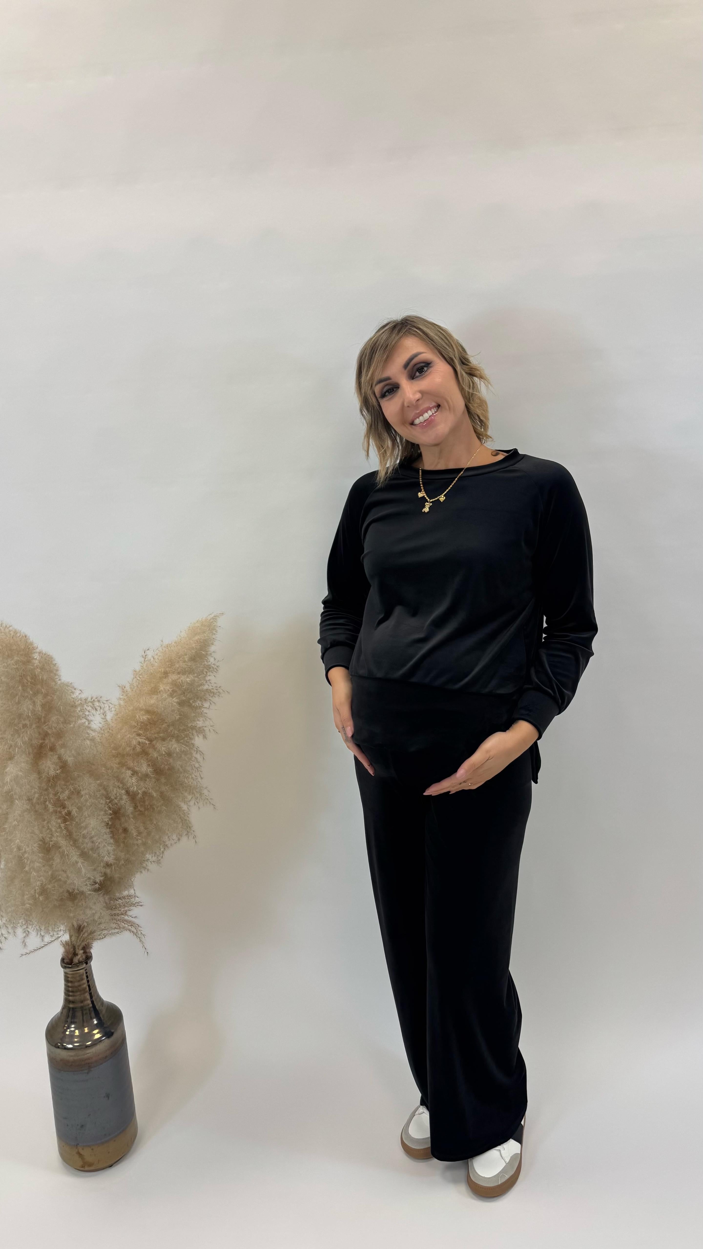 Tuta Flare Velvet Nera