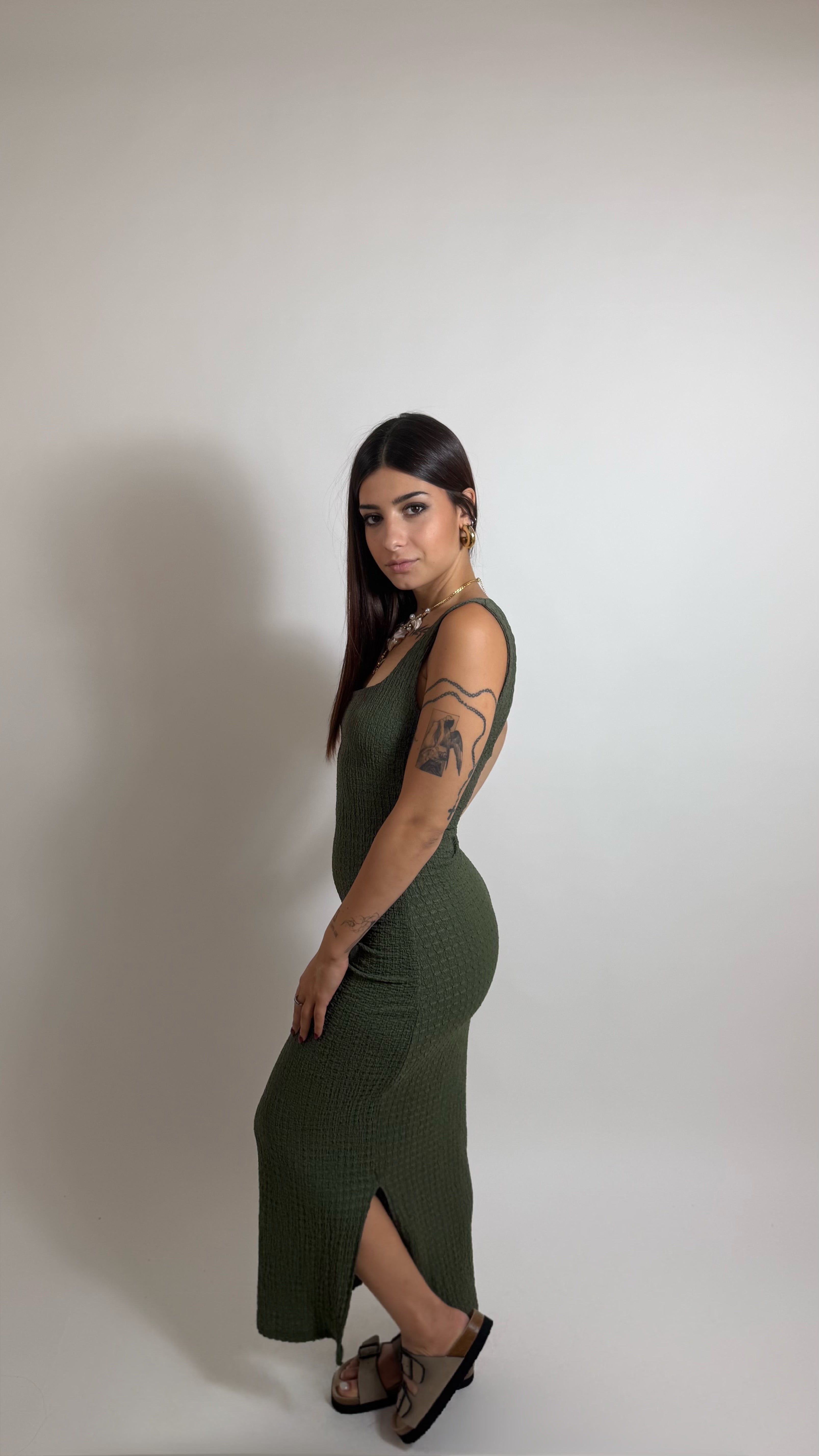 Abito Pastel Verde Utility