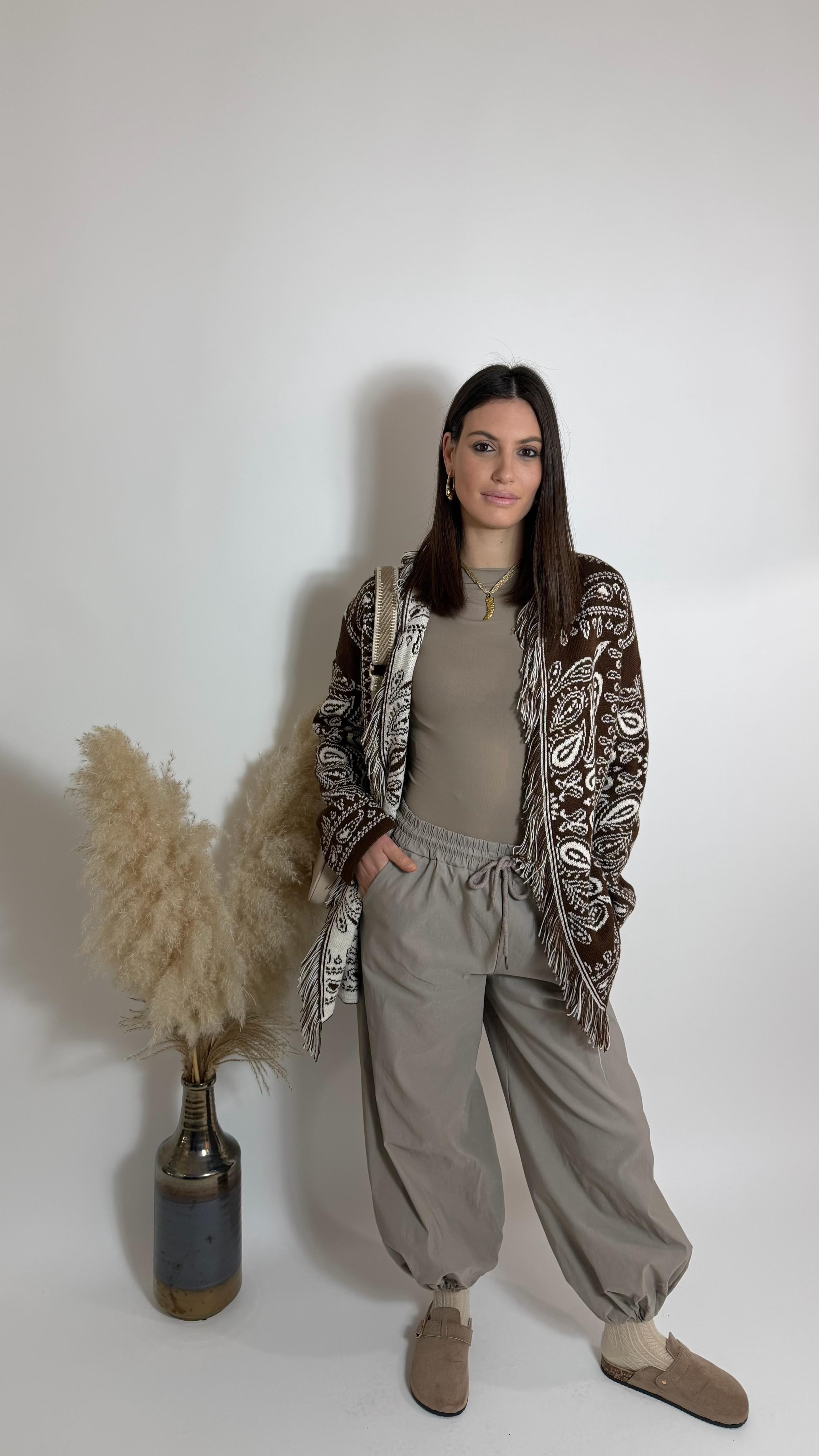 Pantalone Soft Raw Tortora