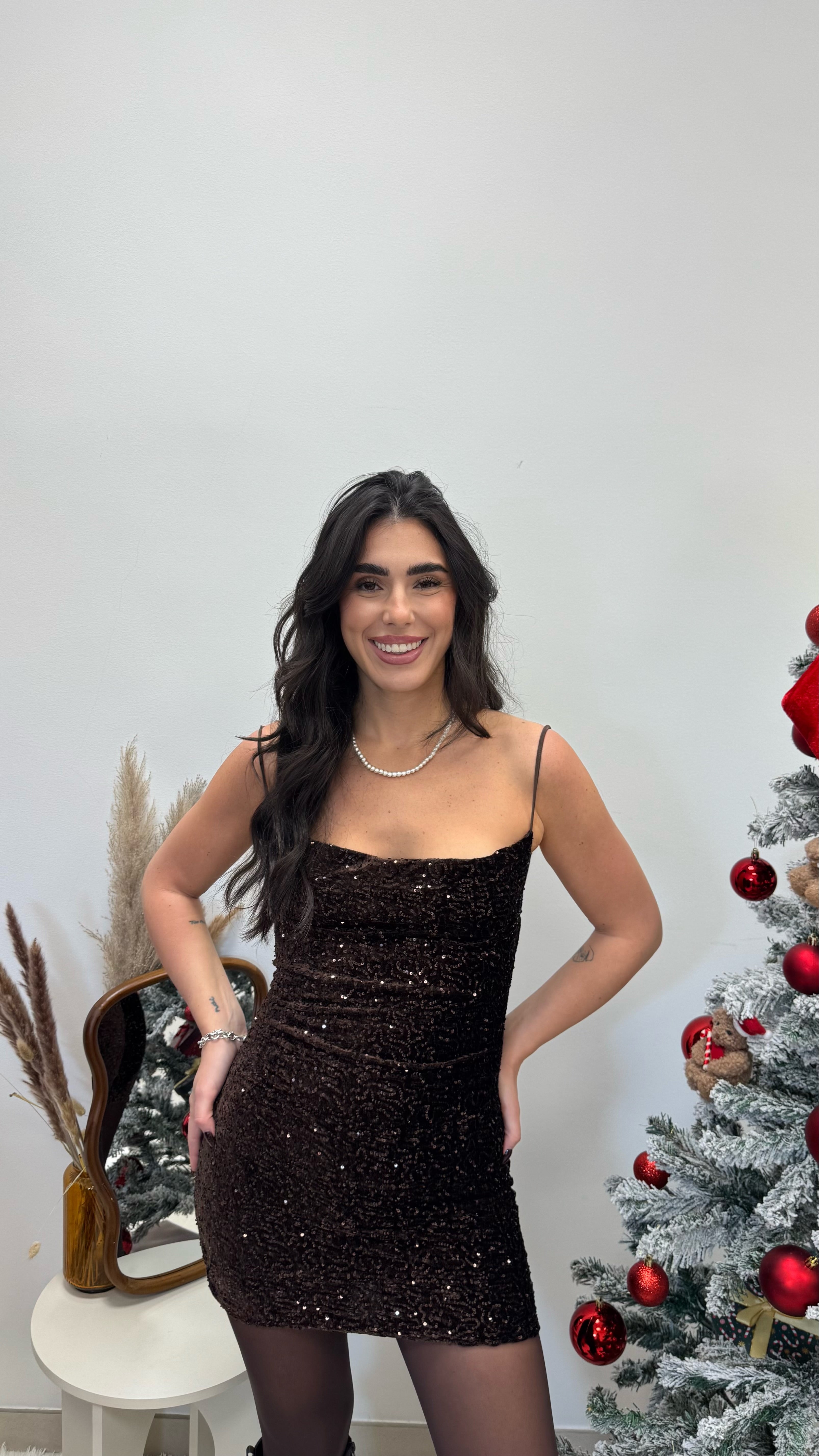 🥂Abito Velvet Shine Choco