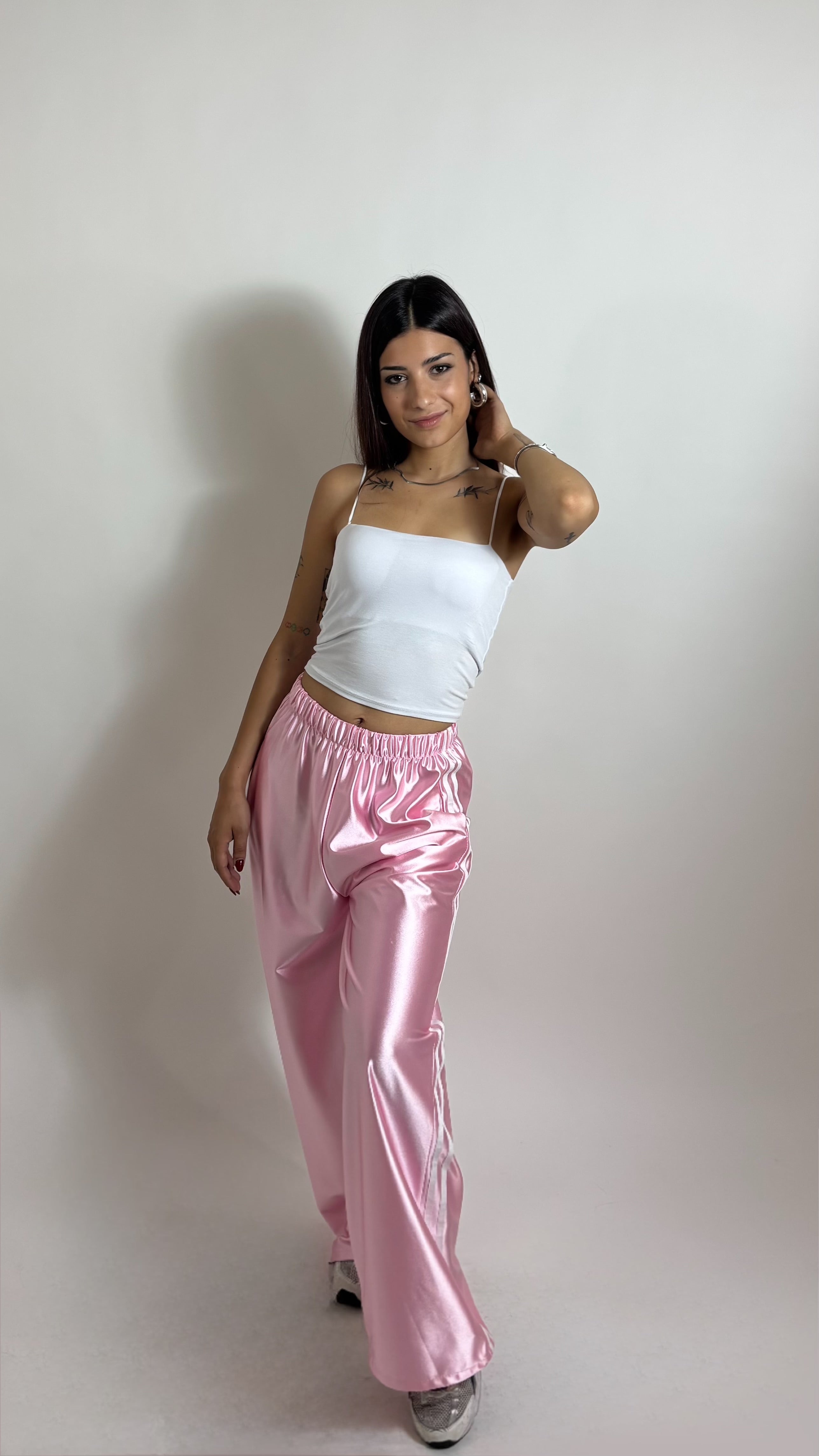 Pantalone Glam Track Pink