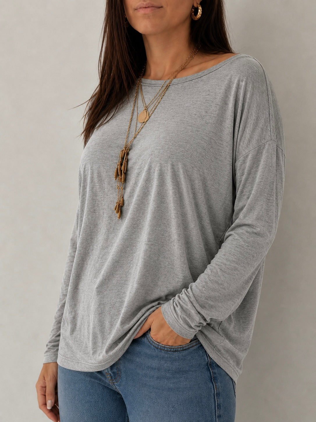 Maglia Cozy Spring Summer Second Skin / Grigia