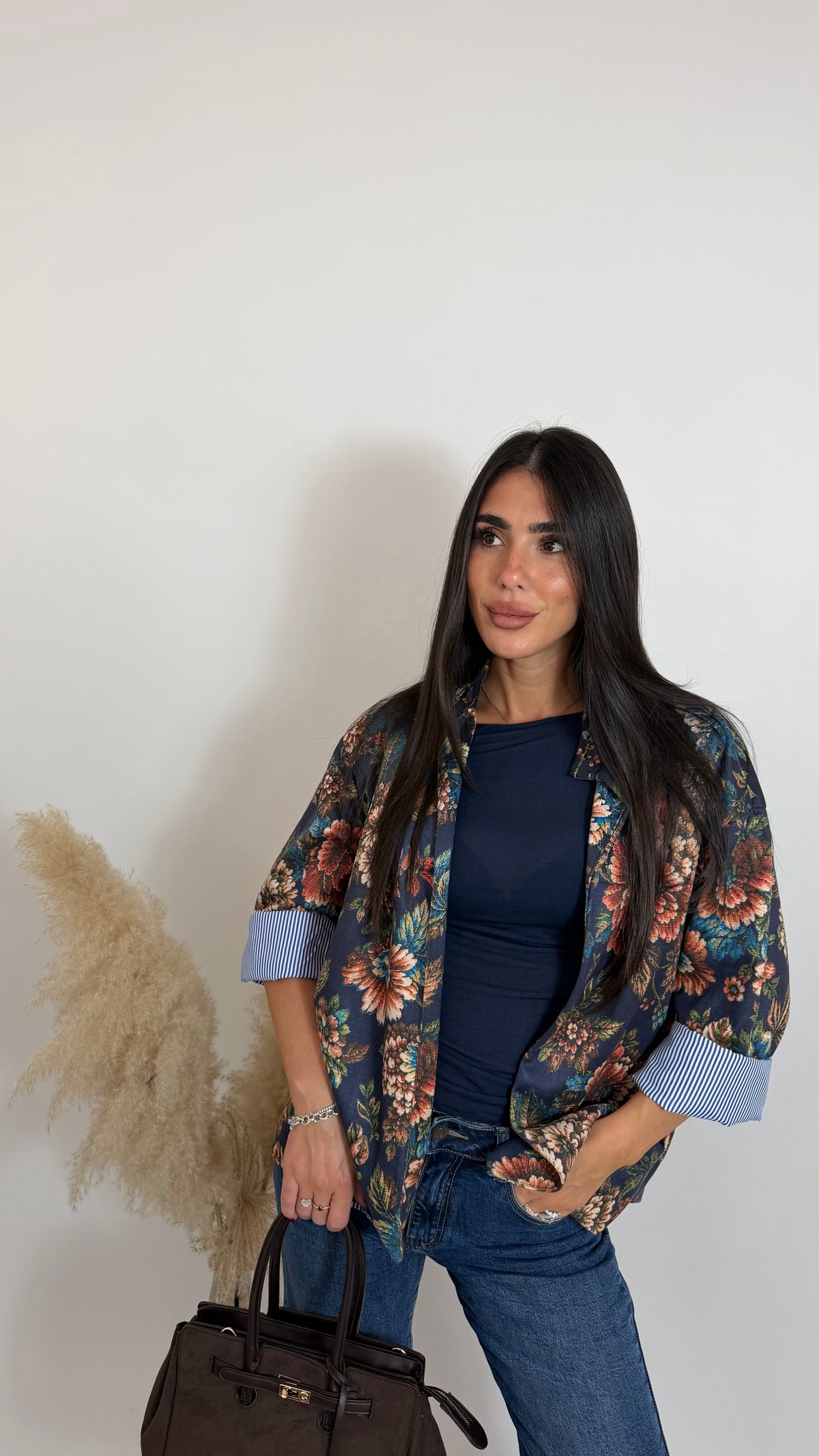 Giacca Floral Chic