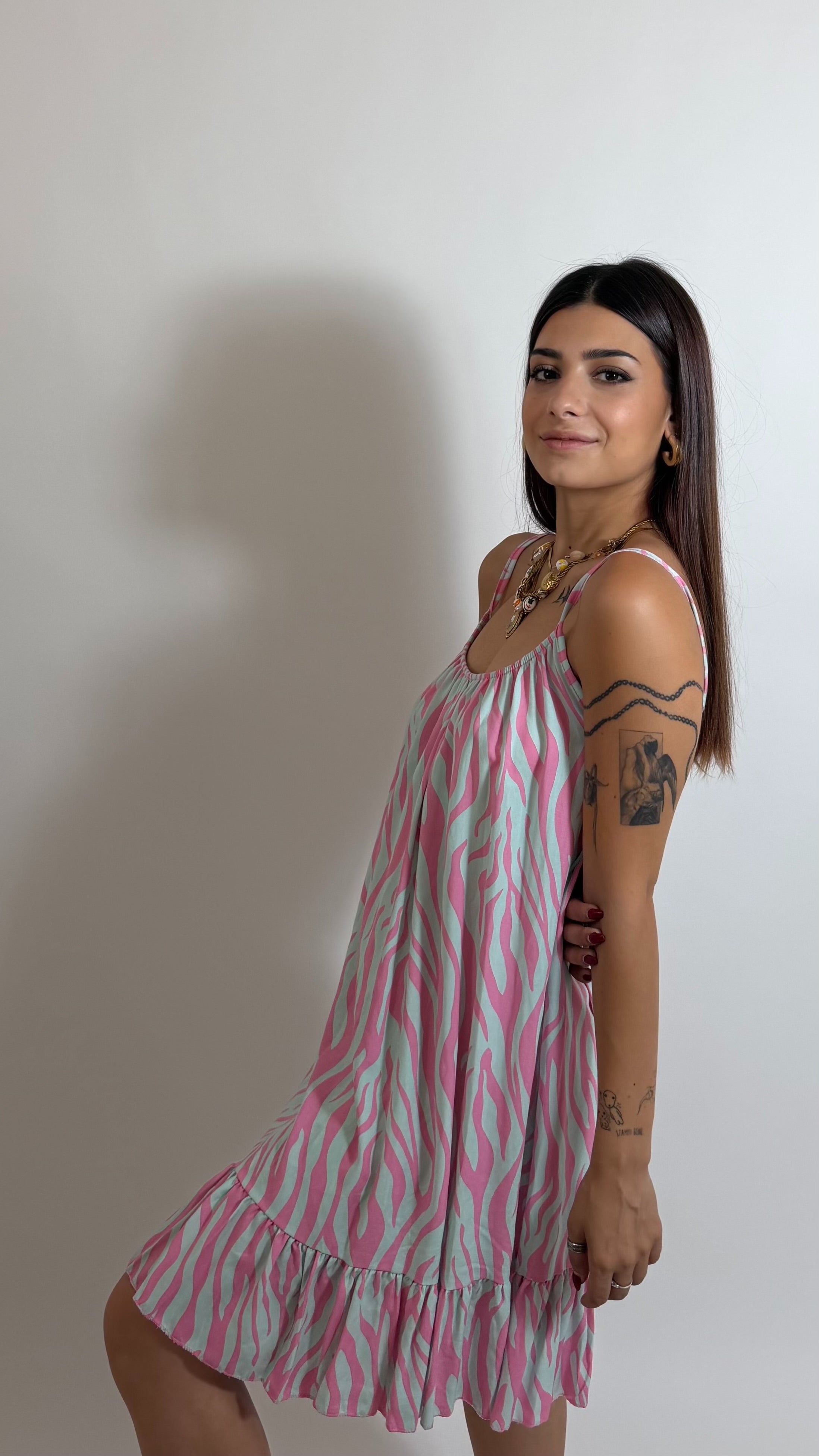 Happy Dress Candy Wave Pink/Sky