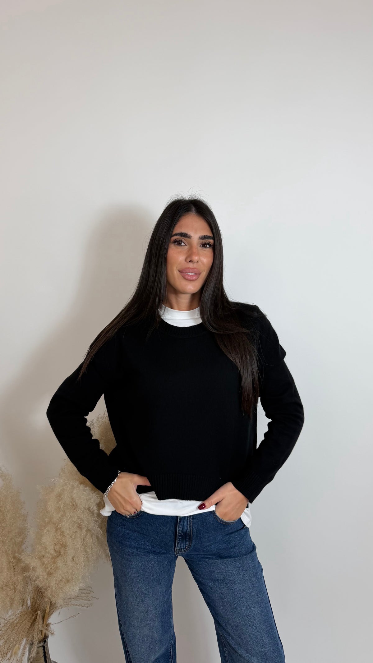Pull Daily Girocollo Nero