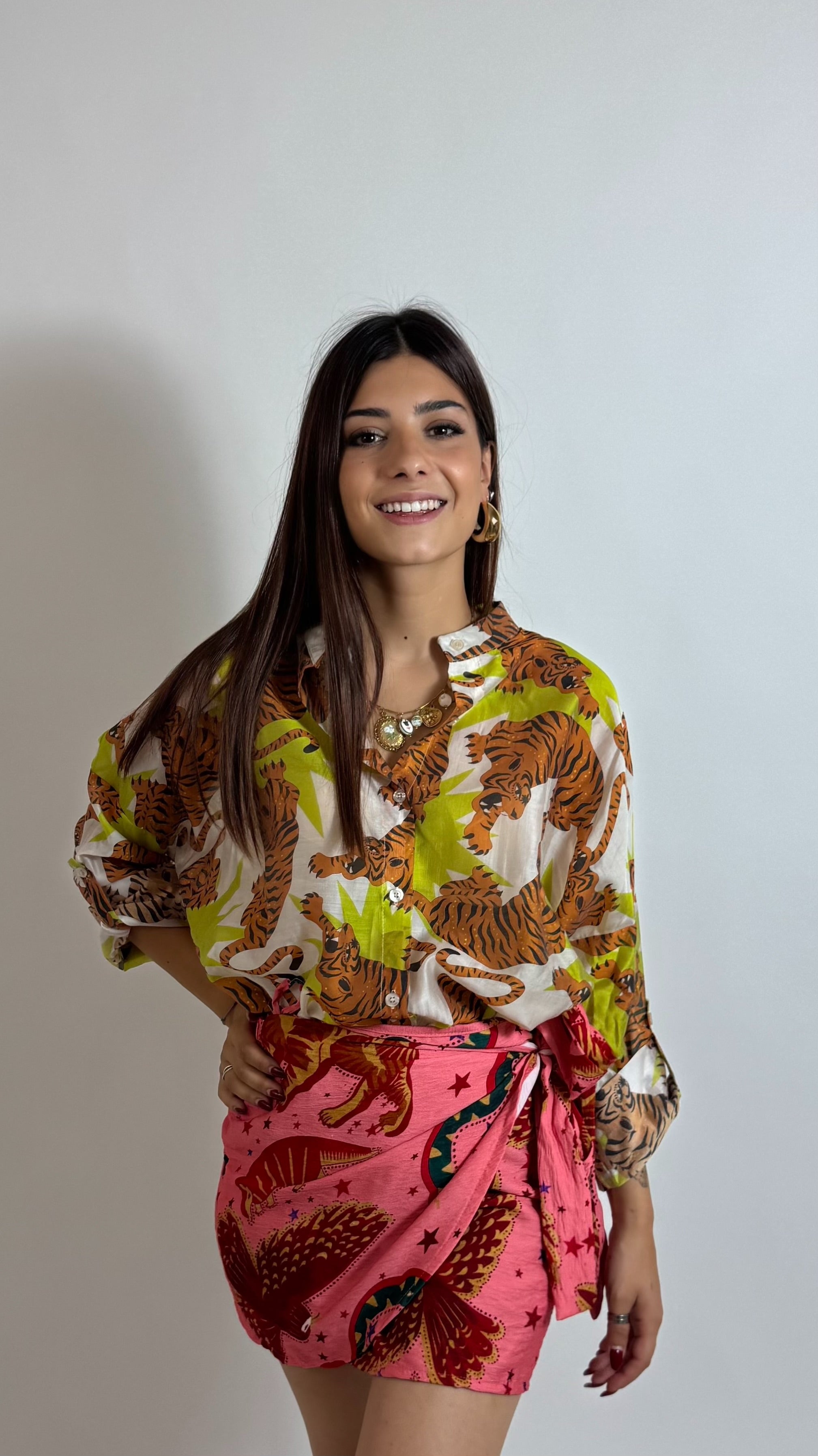 Camicia Soft Tiger Lime