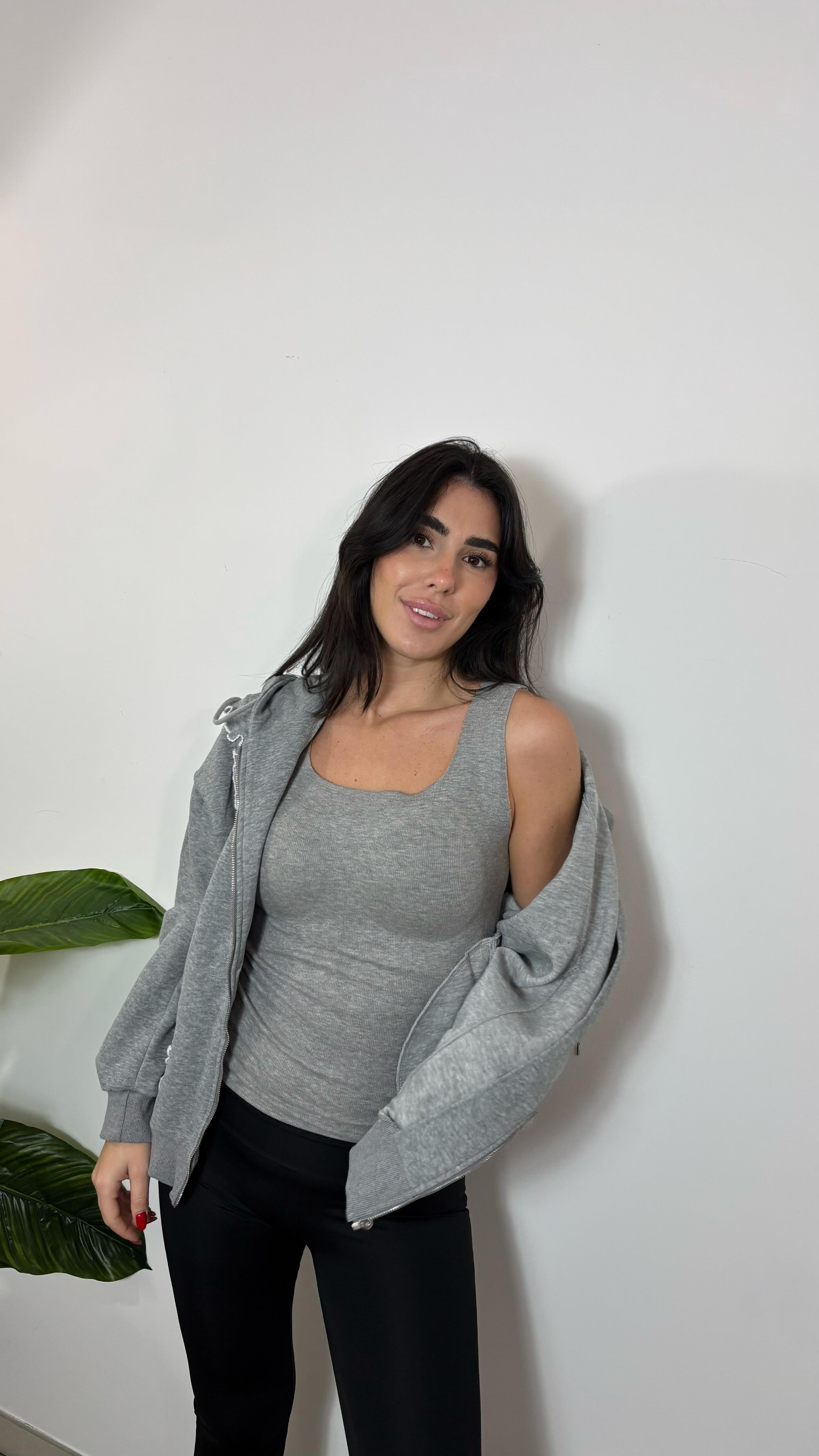 Canotta Perfect Fit Grigio Perla