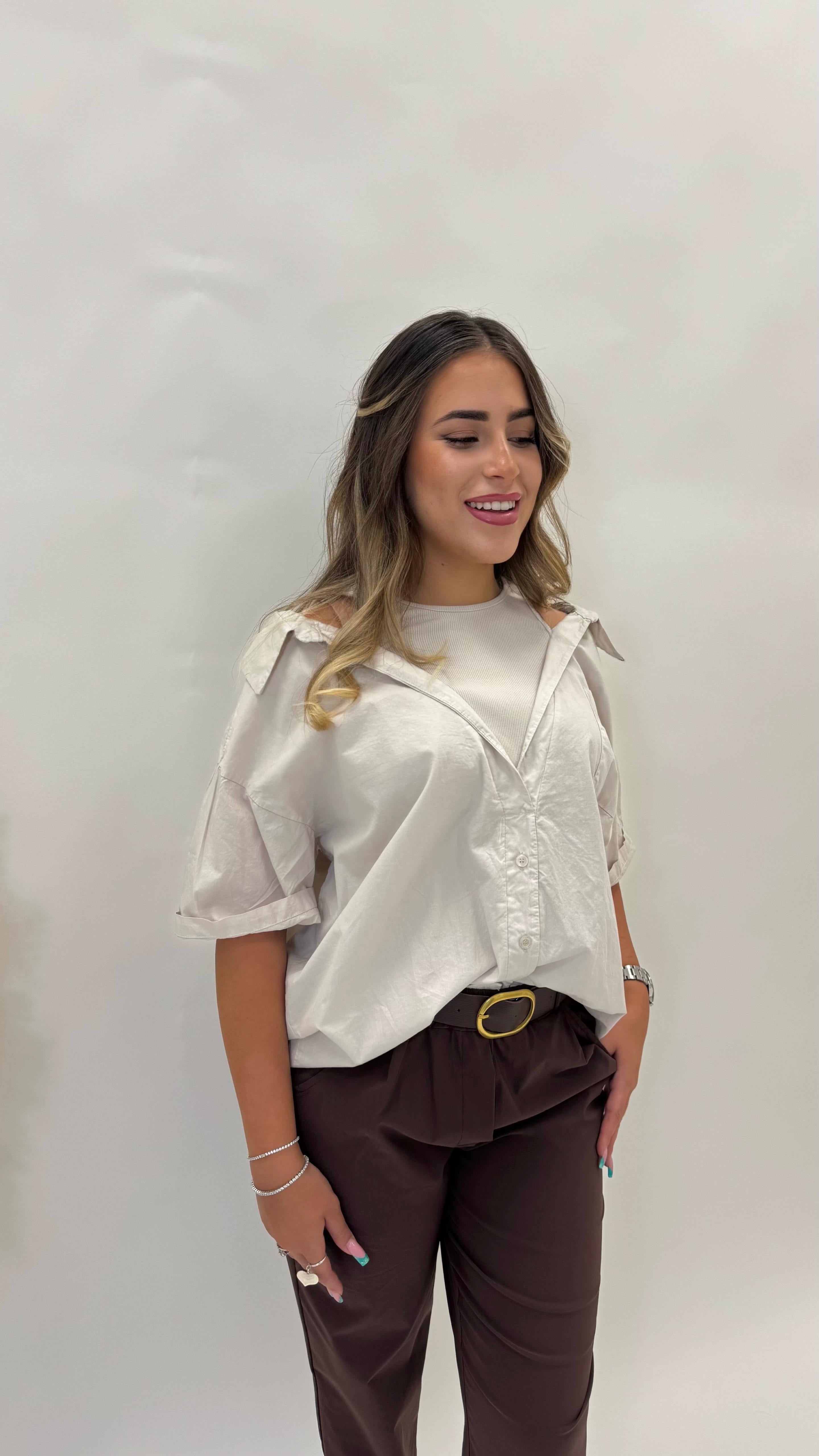 Pantalone con Cinta Cioccolato
