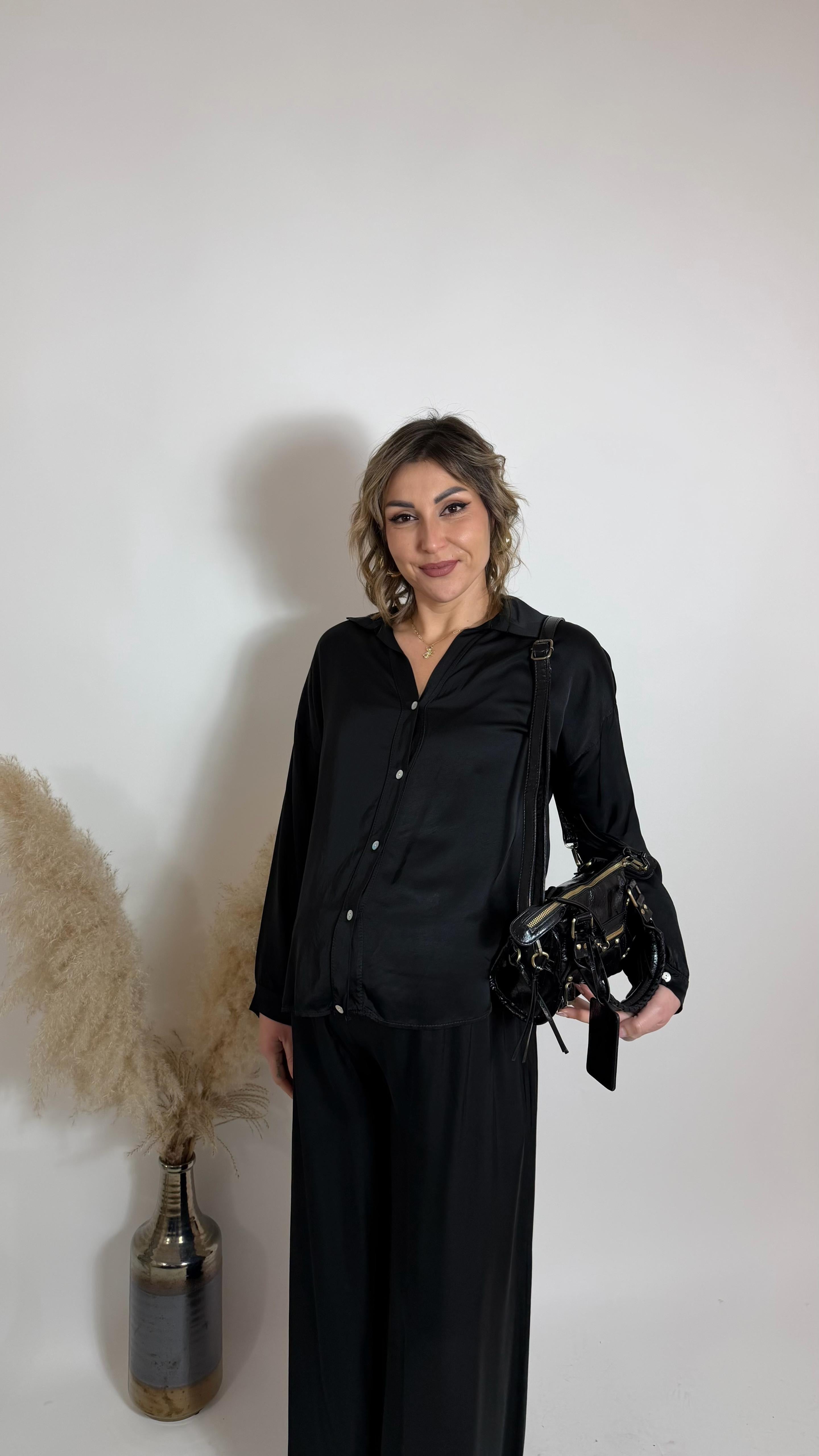 Mix & Match Set - Raso Di Viscosa - Nero