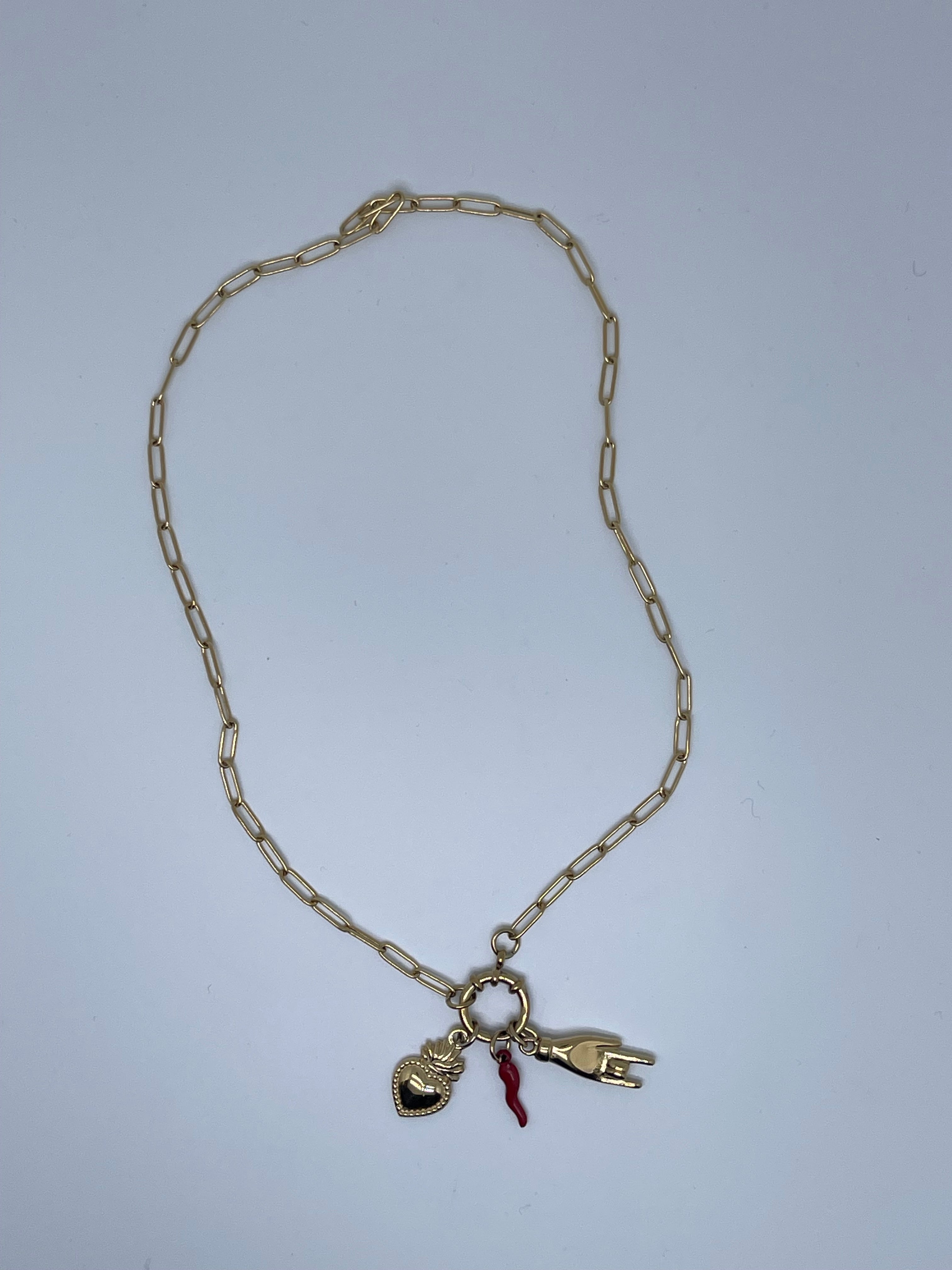 Collana Gold Multicharmes