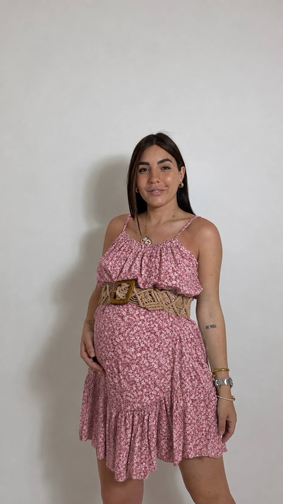 Mini Dress Bloom Rosa Antico