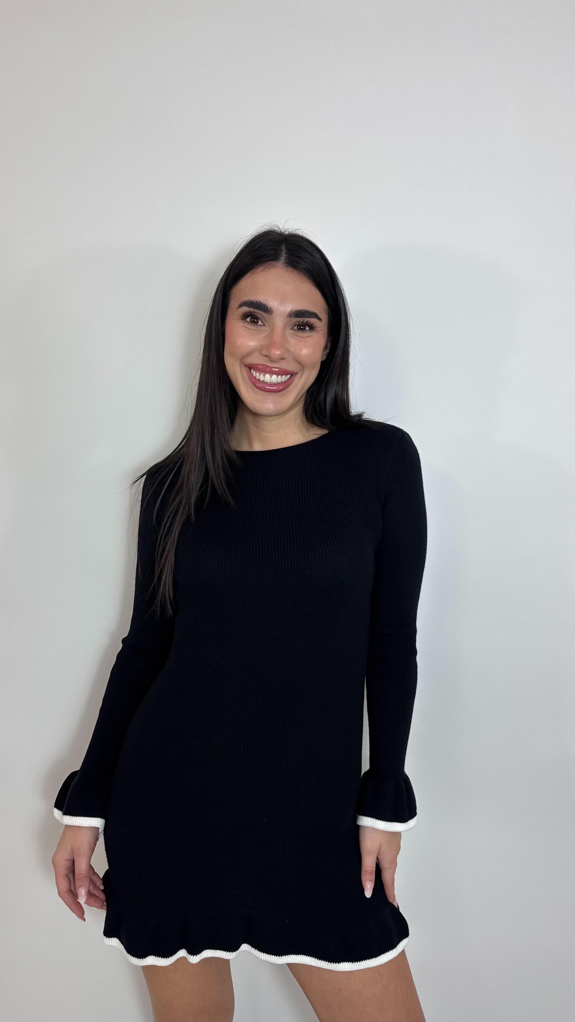 🥂Minidress Soft Chic Nero