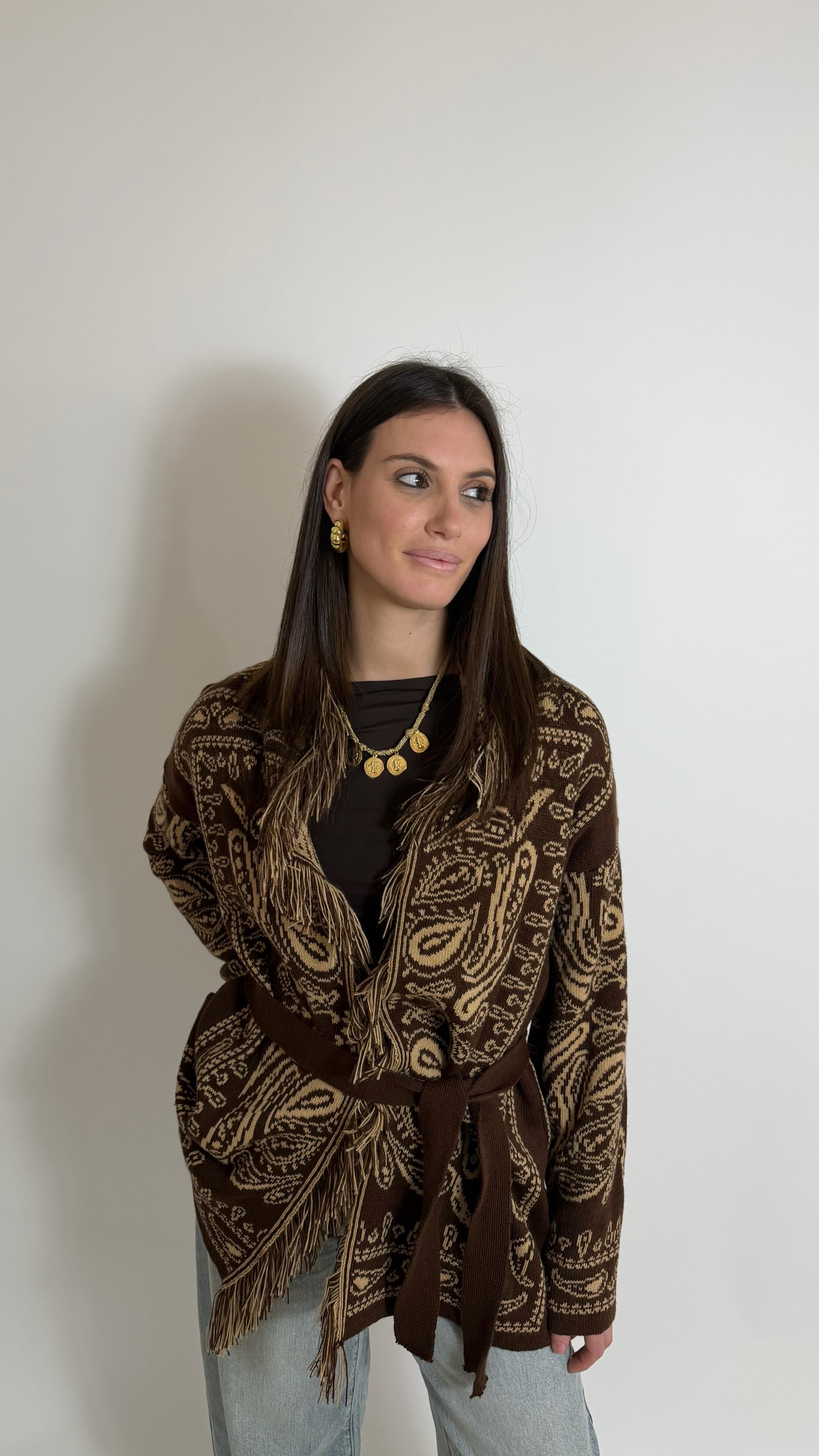 Cardigan Etnico Choco