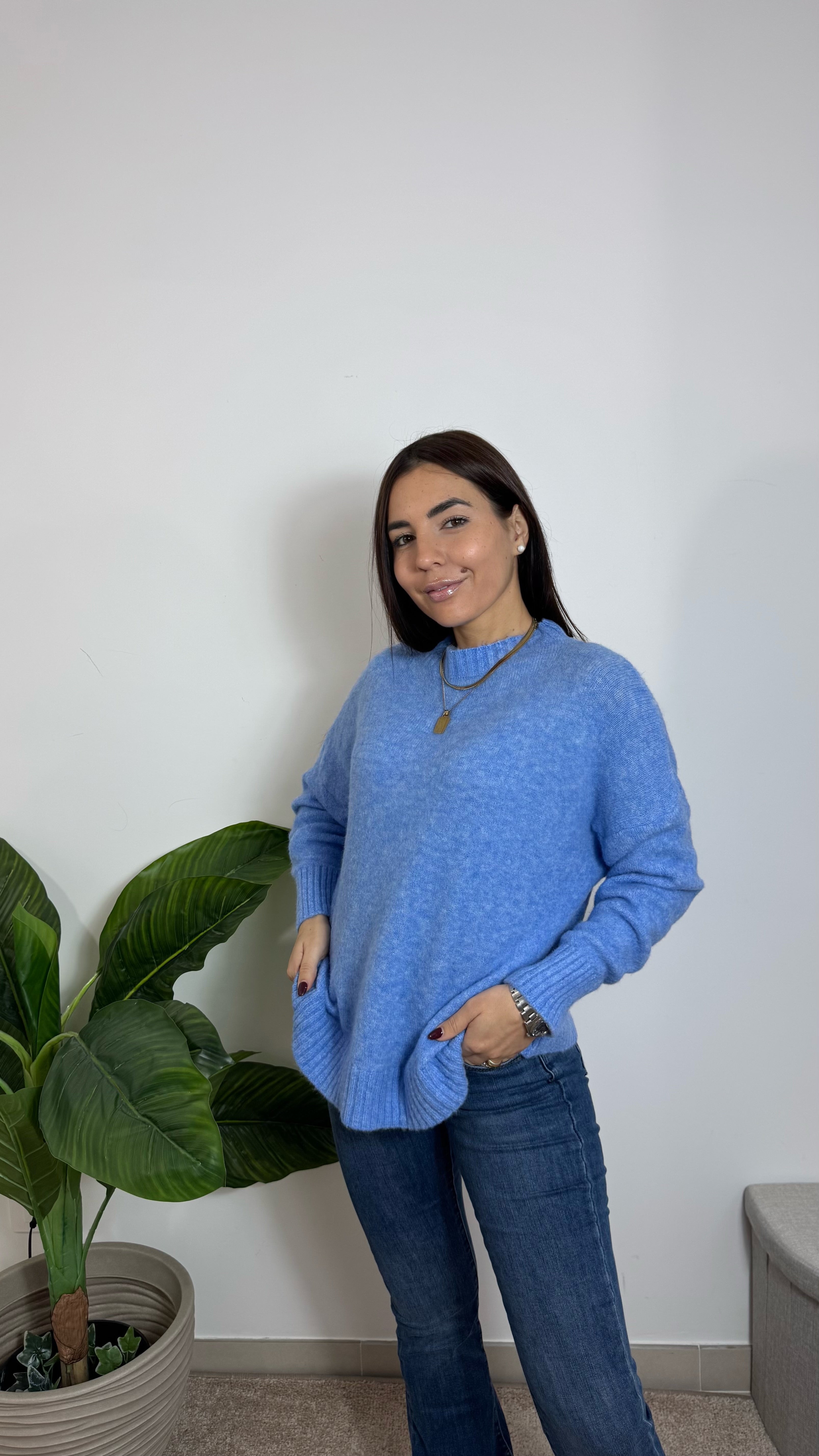 Pull Morbidissimo Girocollo Sky Blue