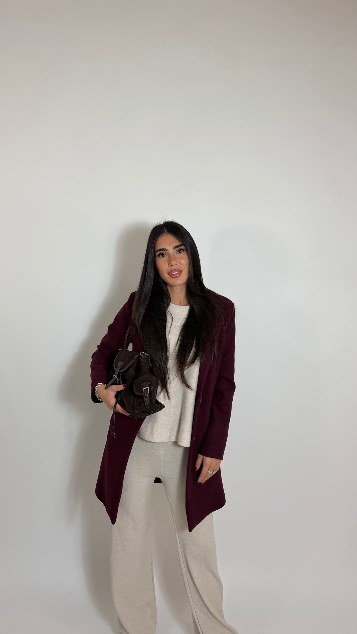 Coat Regular Fit Burgundy