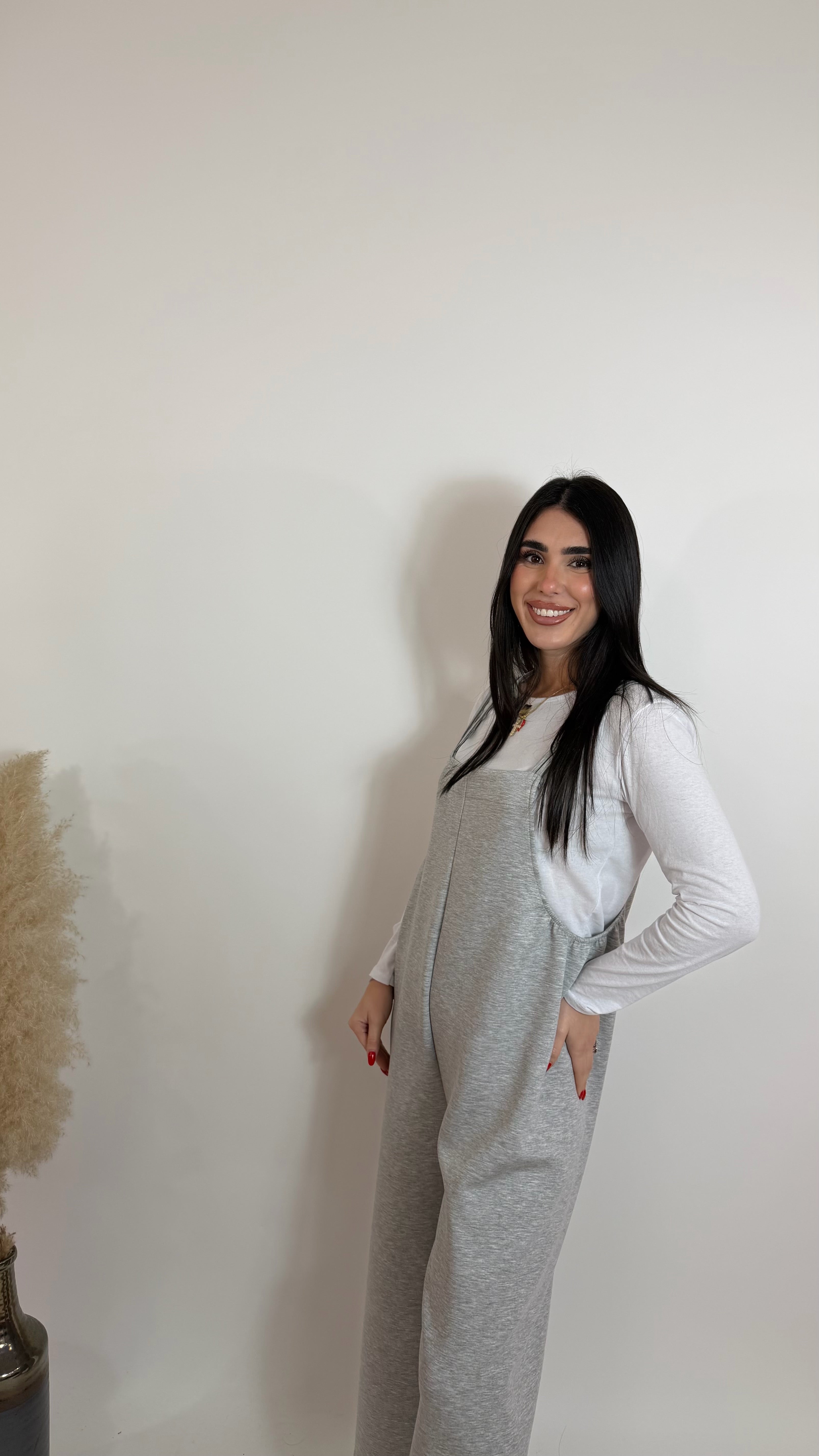 Salopette Comfy-Urban Grigio Perla