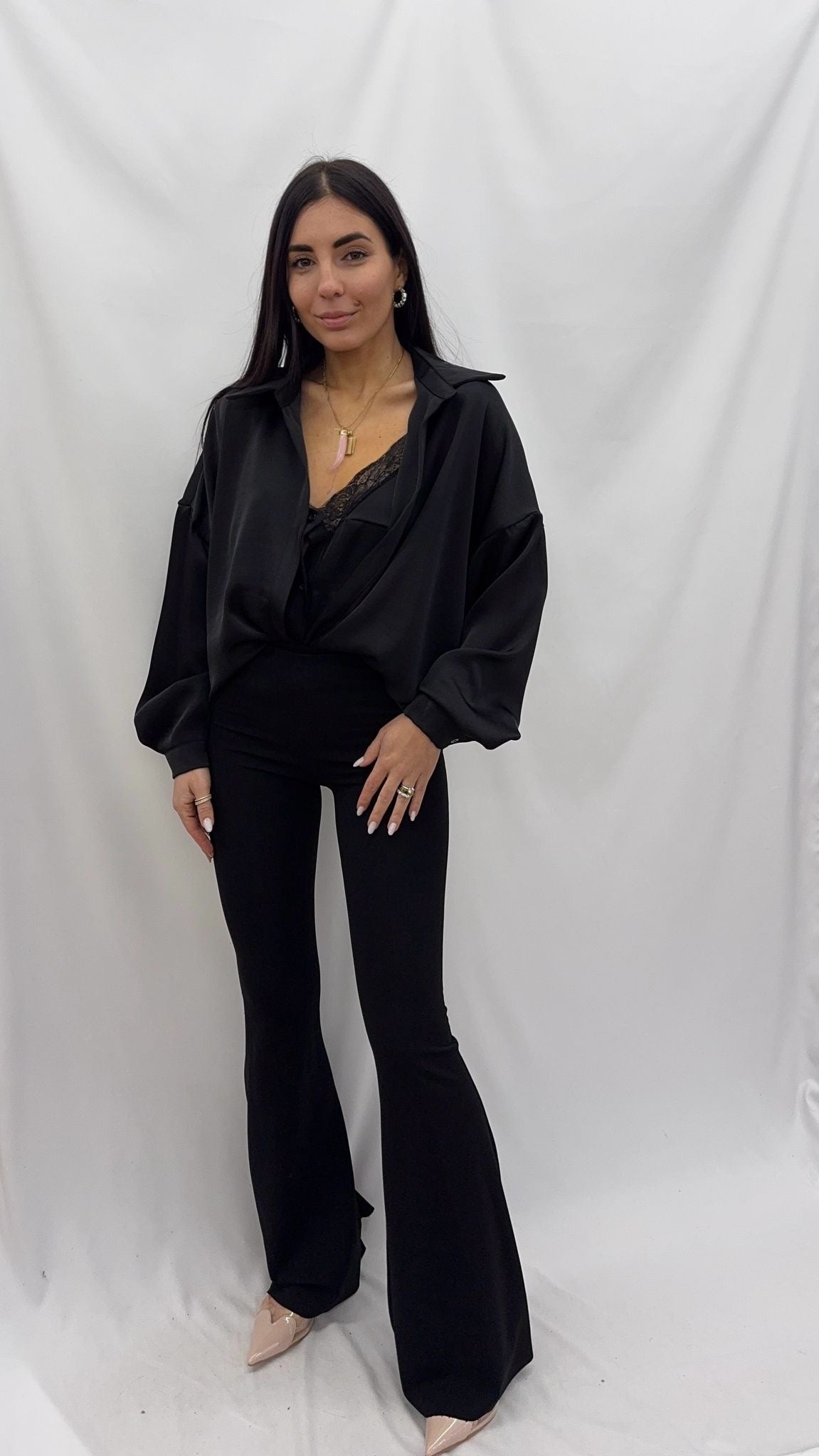 Pantalone Zampa in Crepe
