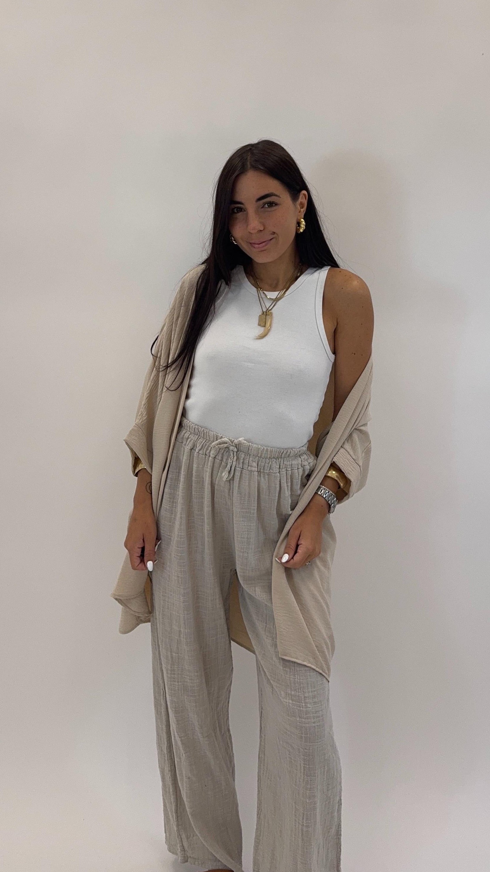 Pantalone Bea Ecru