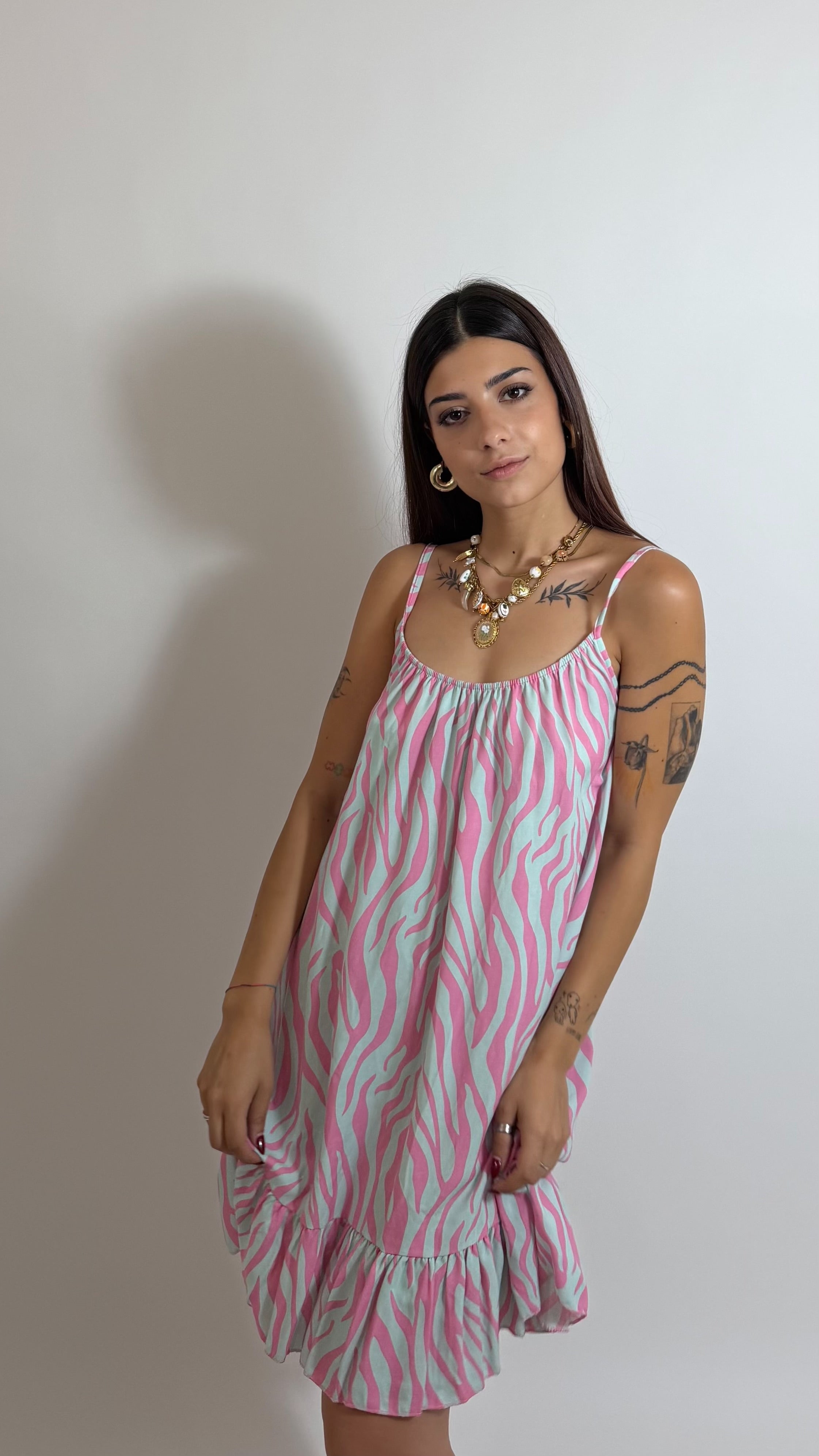 Happy Dress Candy Wave Pink/Sky