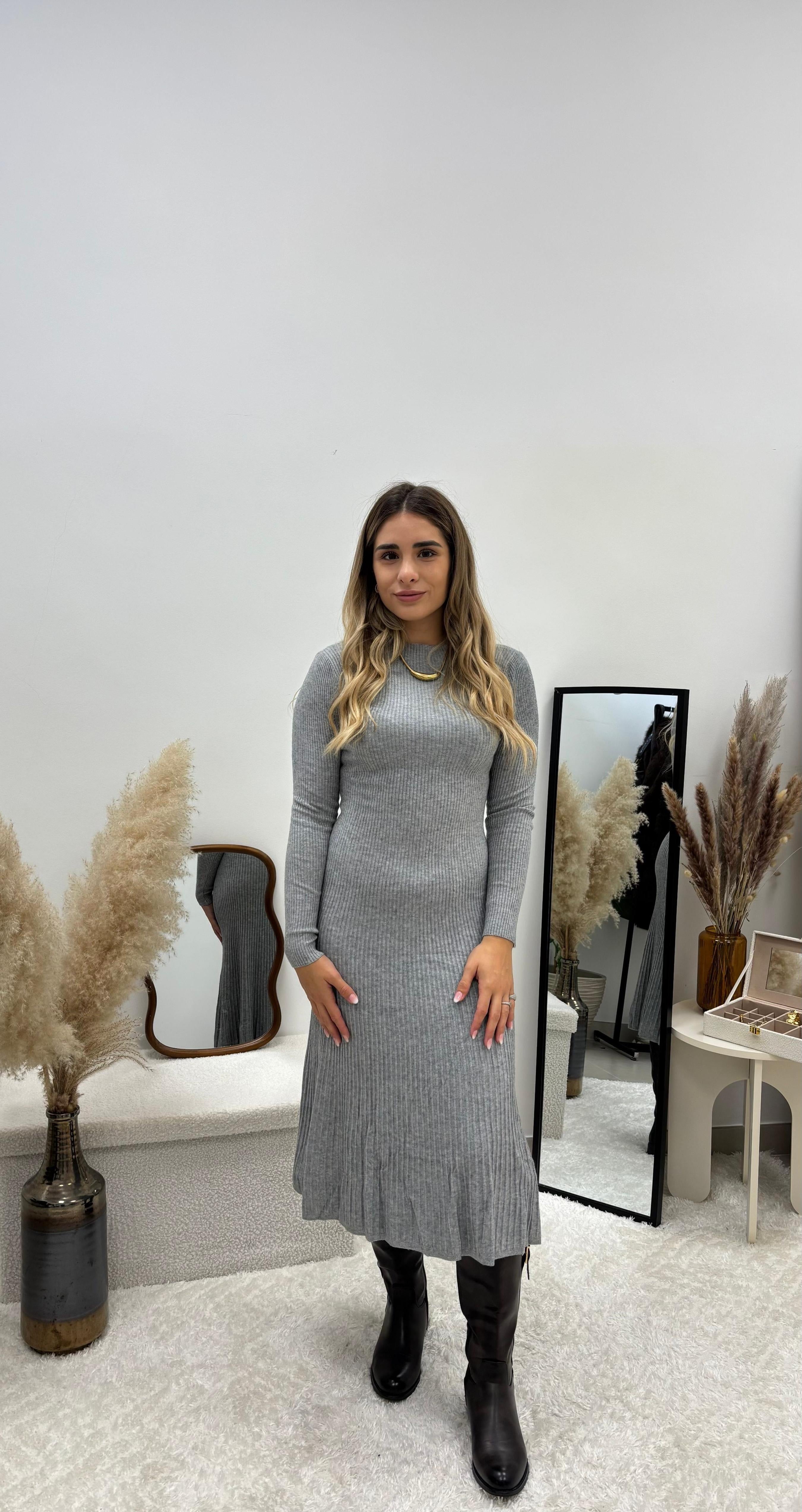 Abito Emilia Grigio Perla