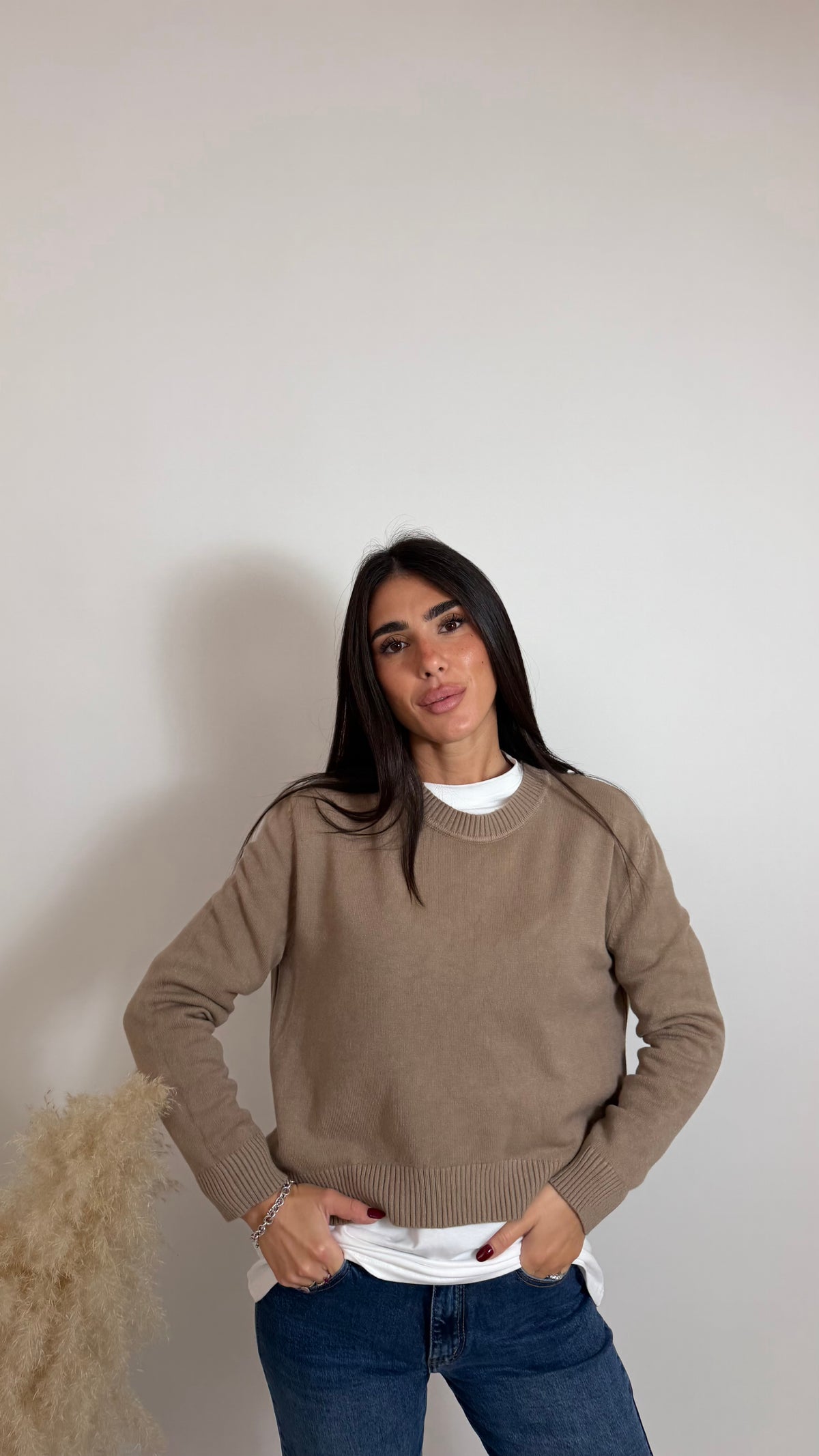 Pull Daily Girocollo Fango