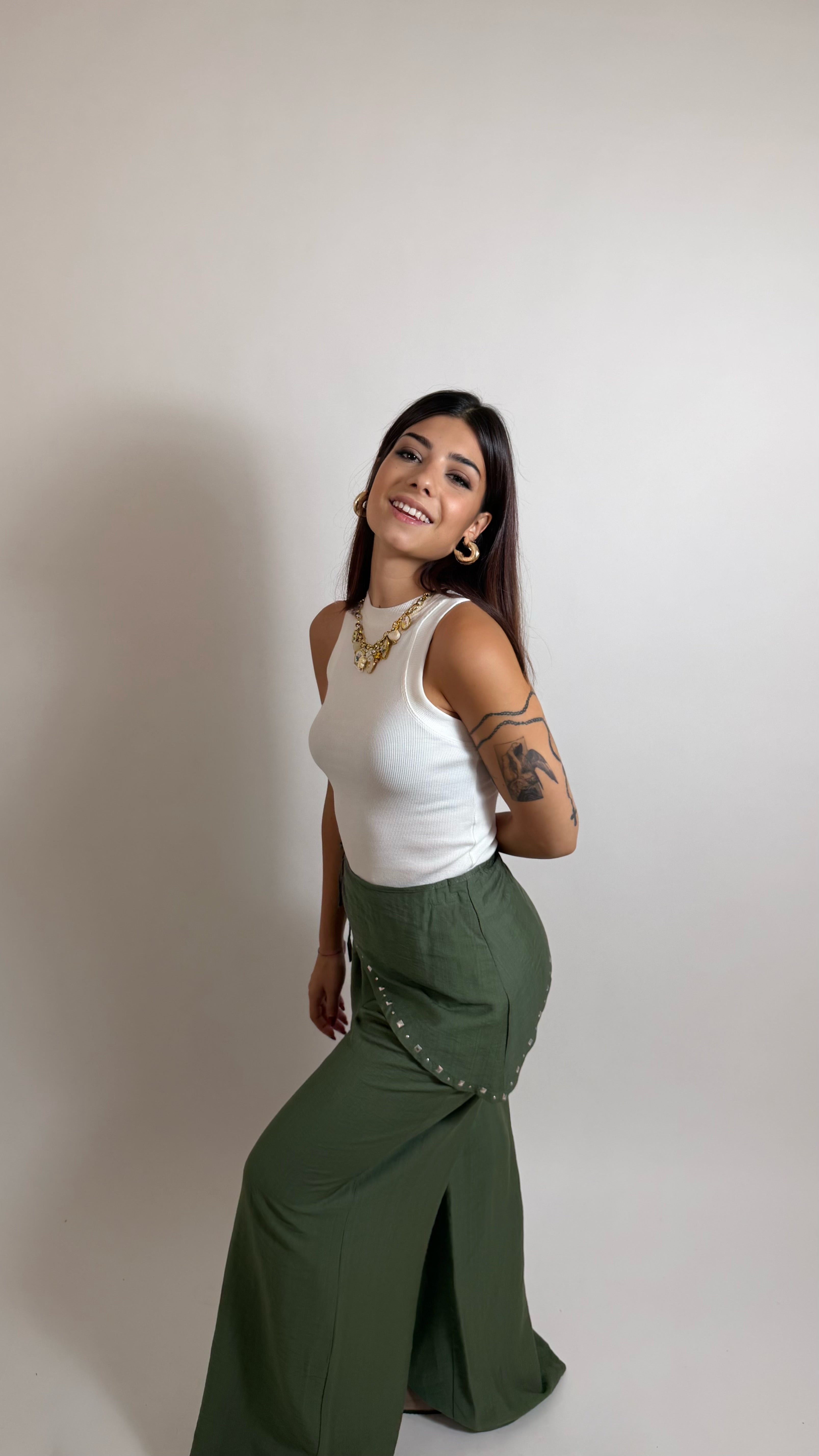 Pantalone Bandana Verde