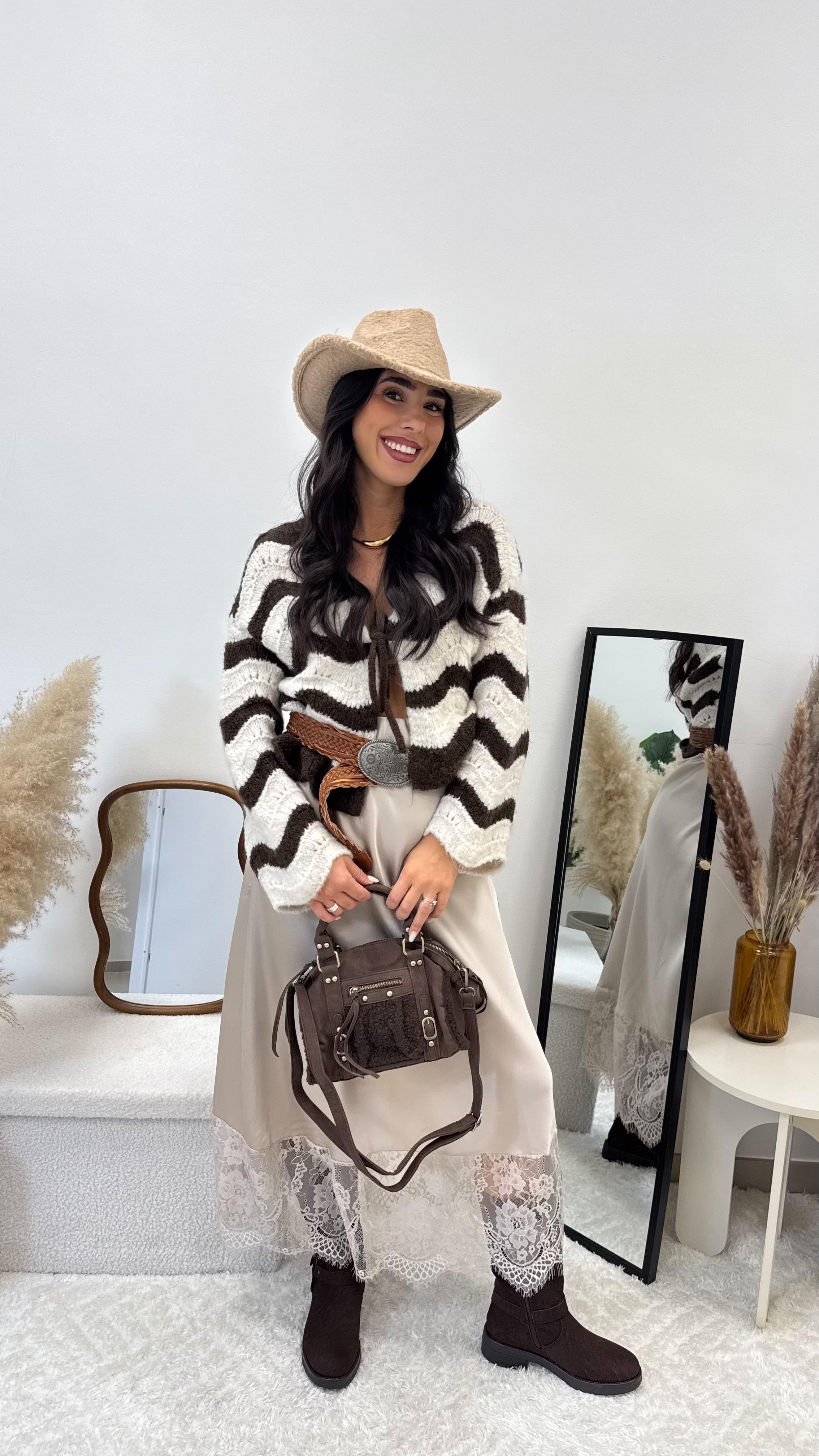 Longuette Silk&Lace Burro
