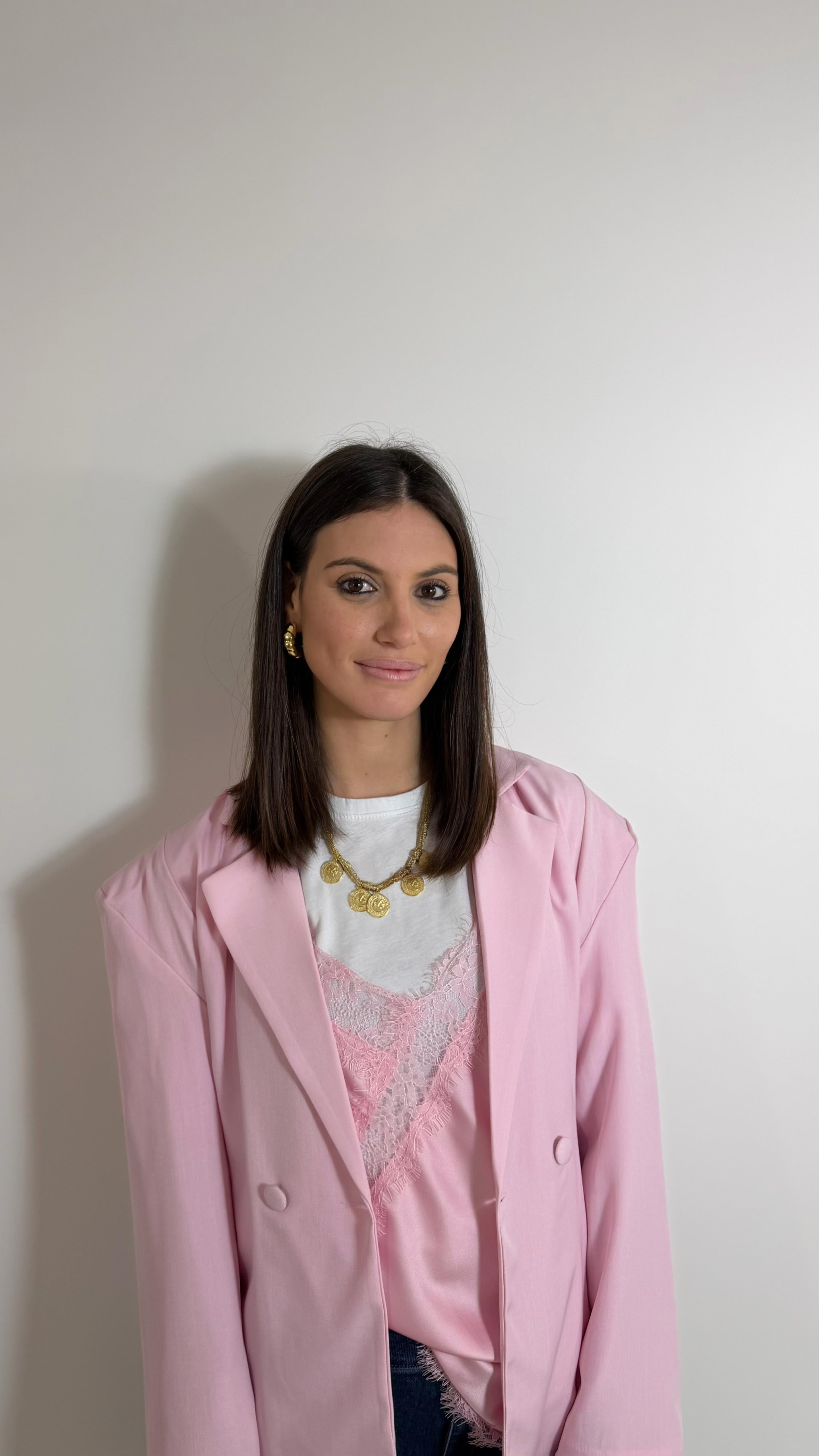 Top Silk&Lace Pink Soft