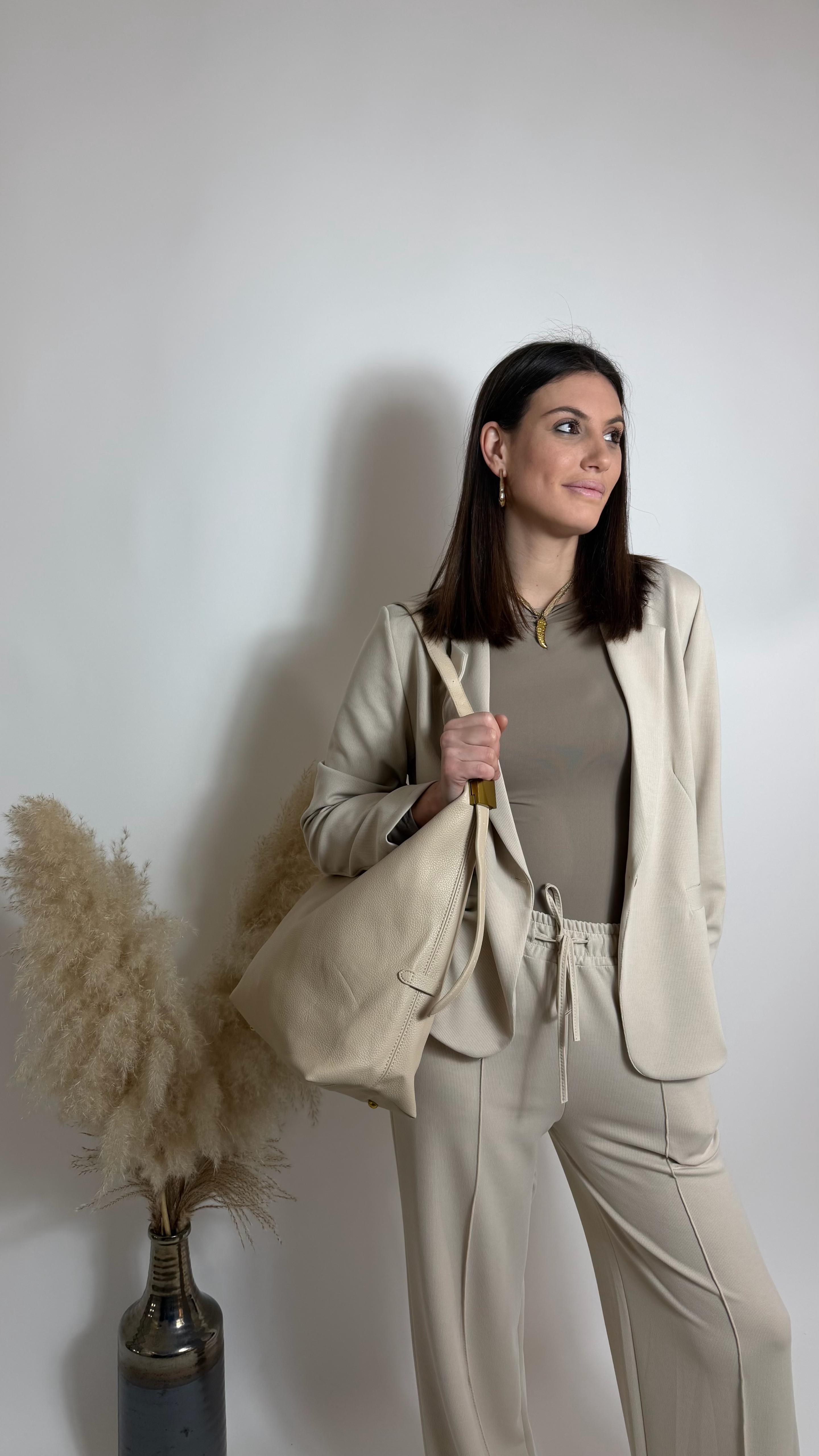 Coordinato Daily Rib Nude