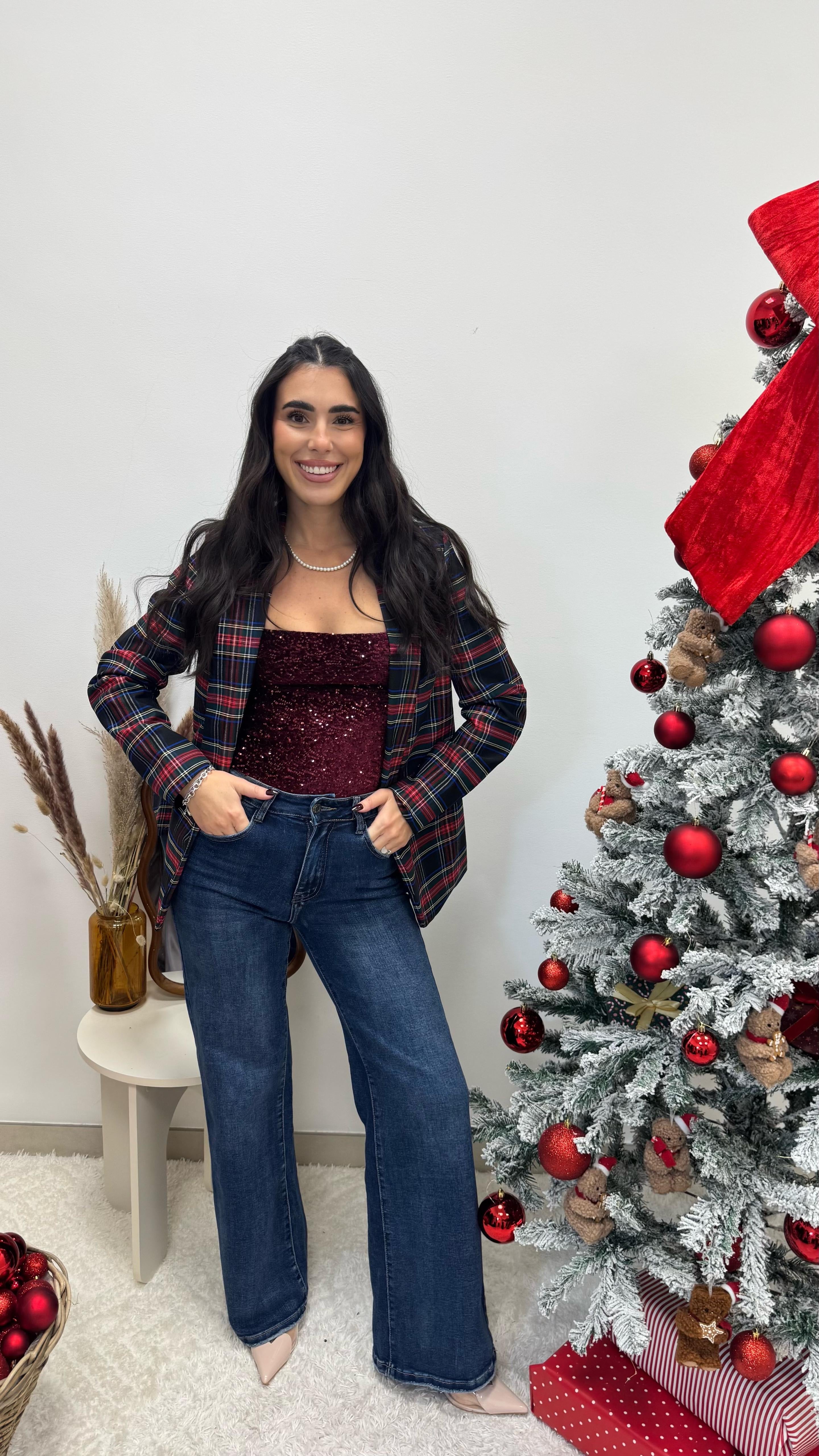 🥂Body Paillettes Velvet Burgundy