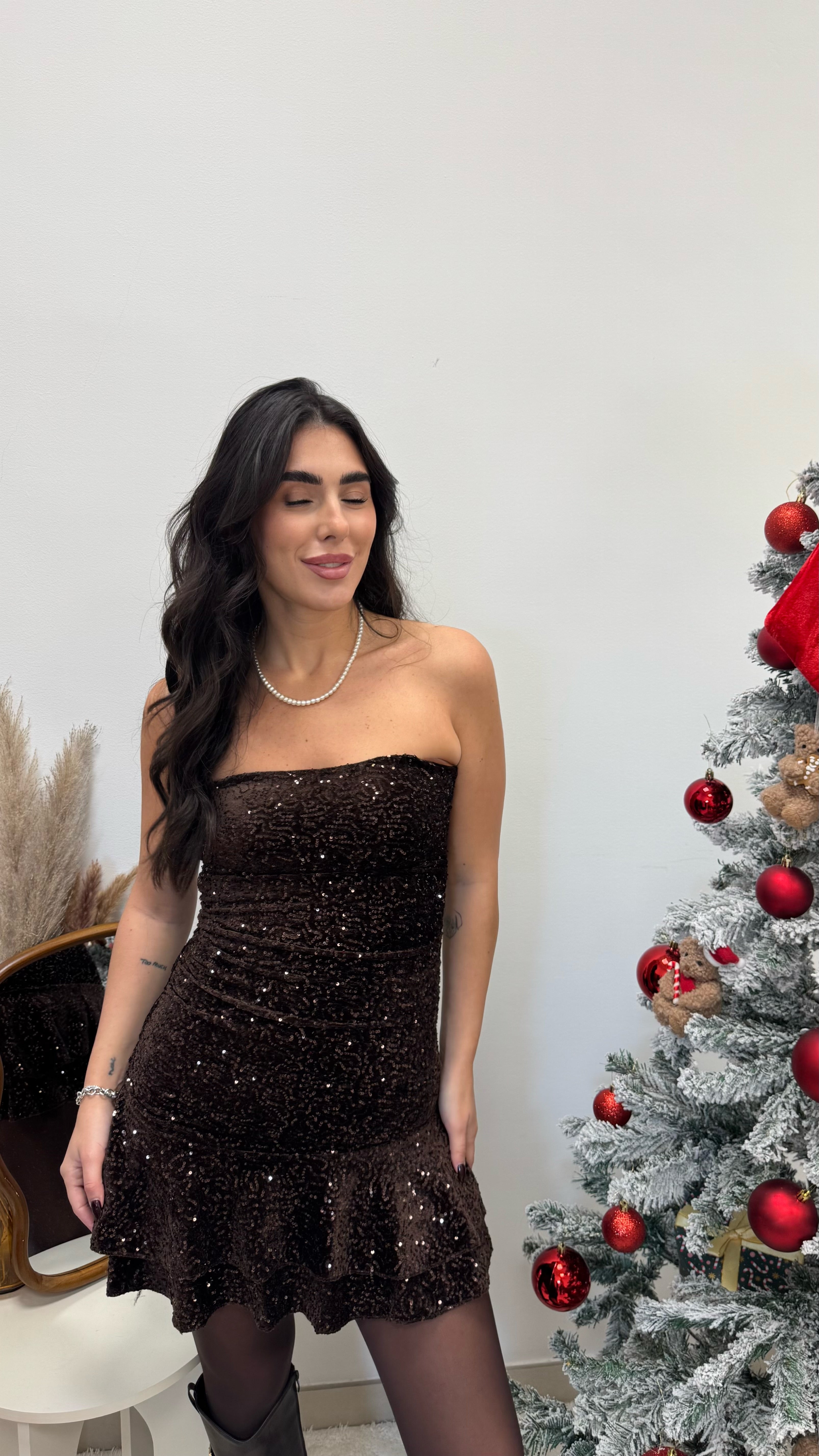 🥂Abito Velvet Glam Choco