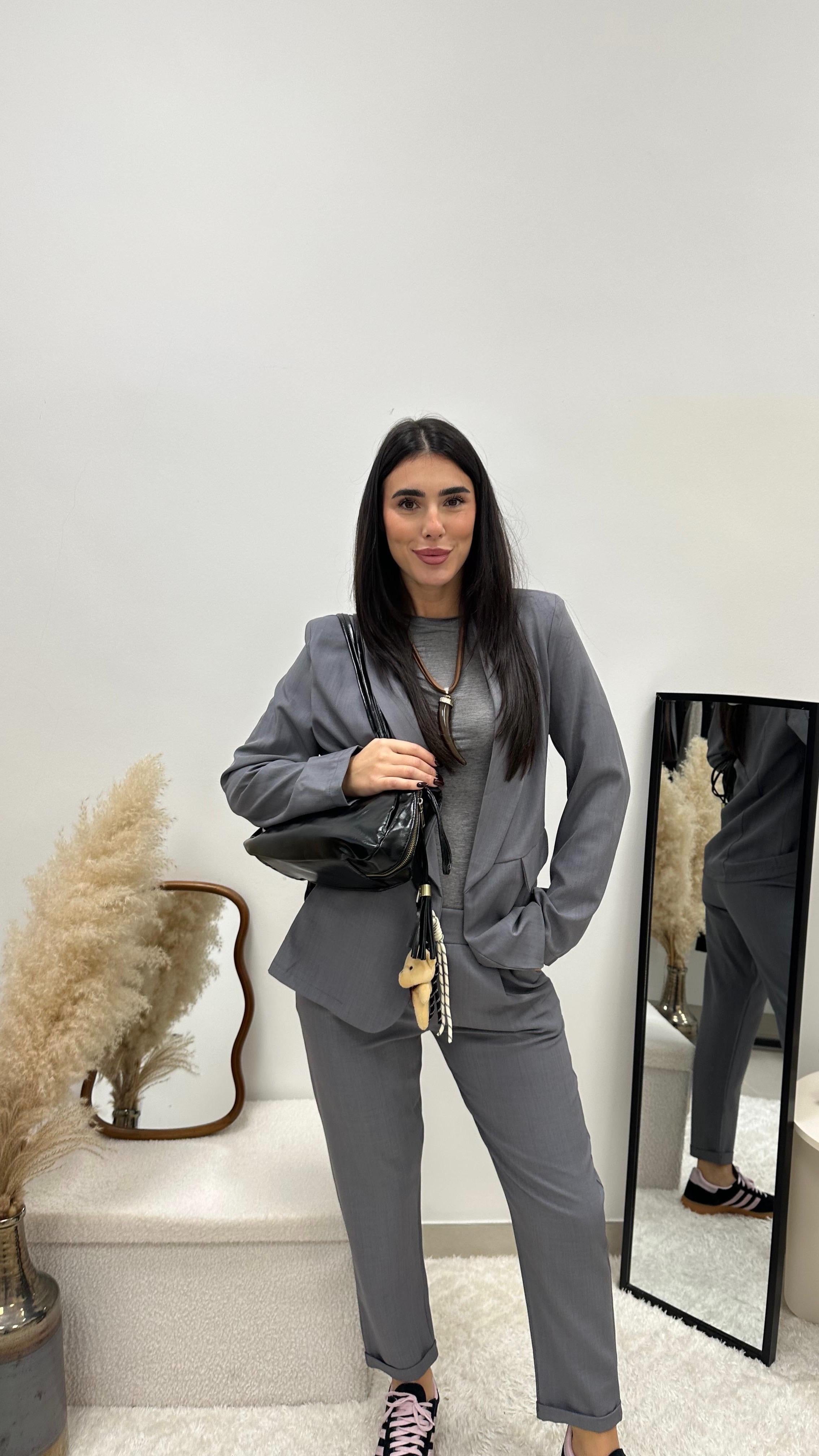 Tailleur Essential Grigio Perla