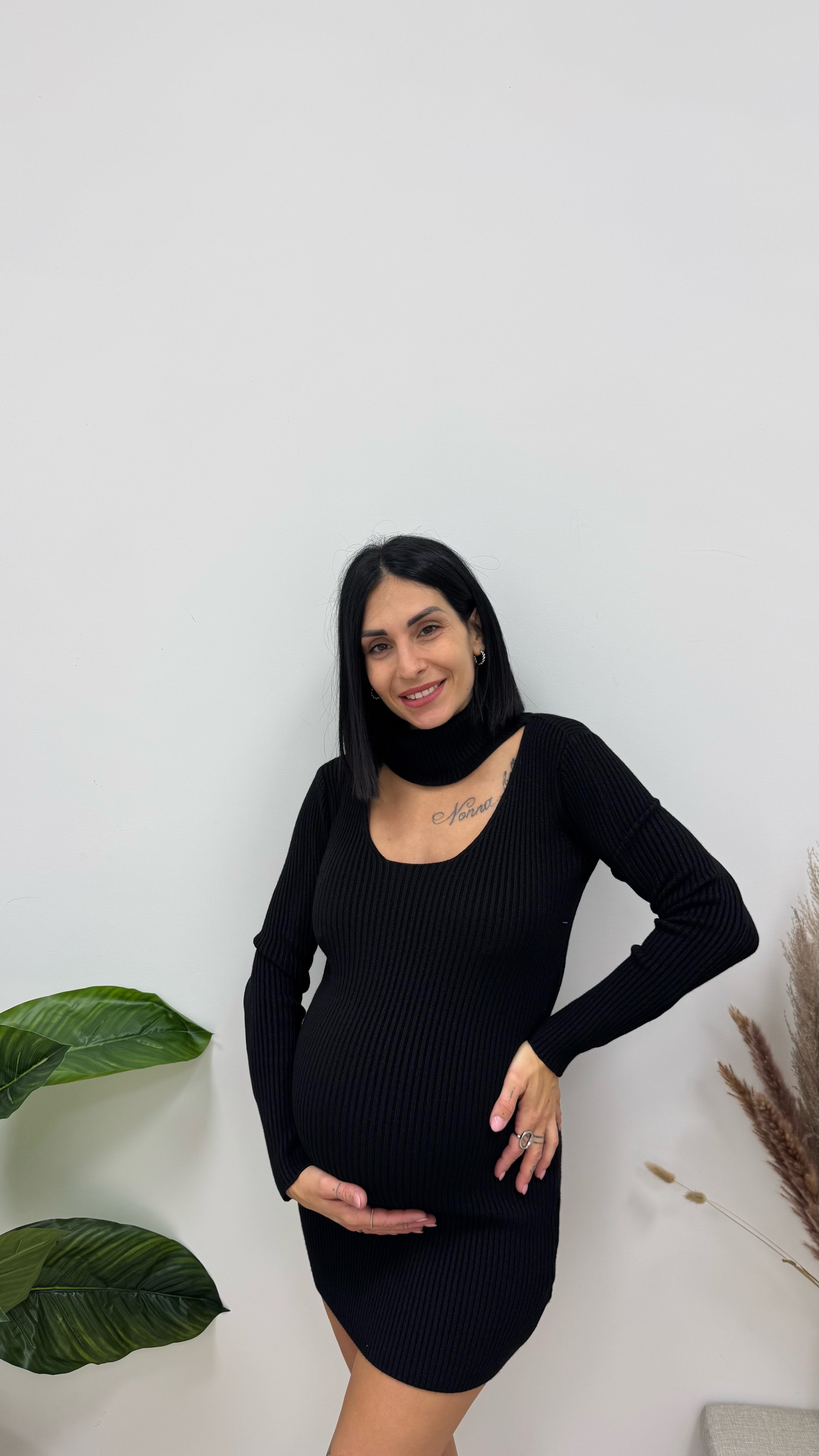 Abito Chocker Touch Nero