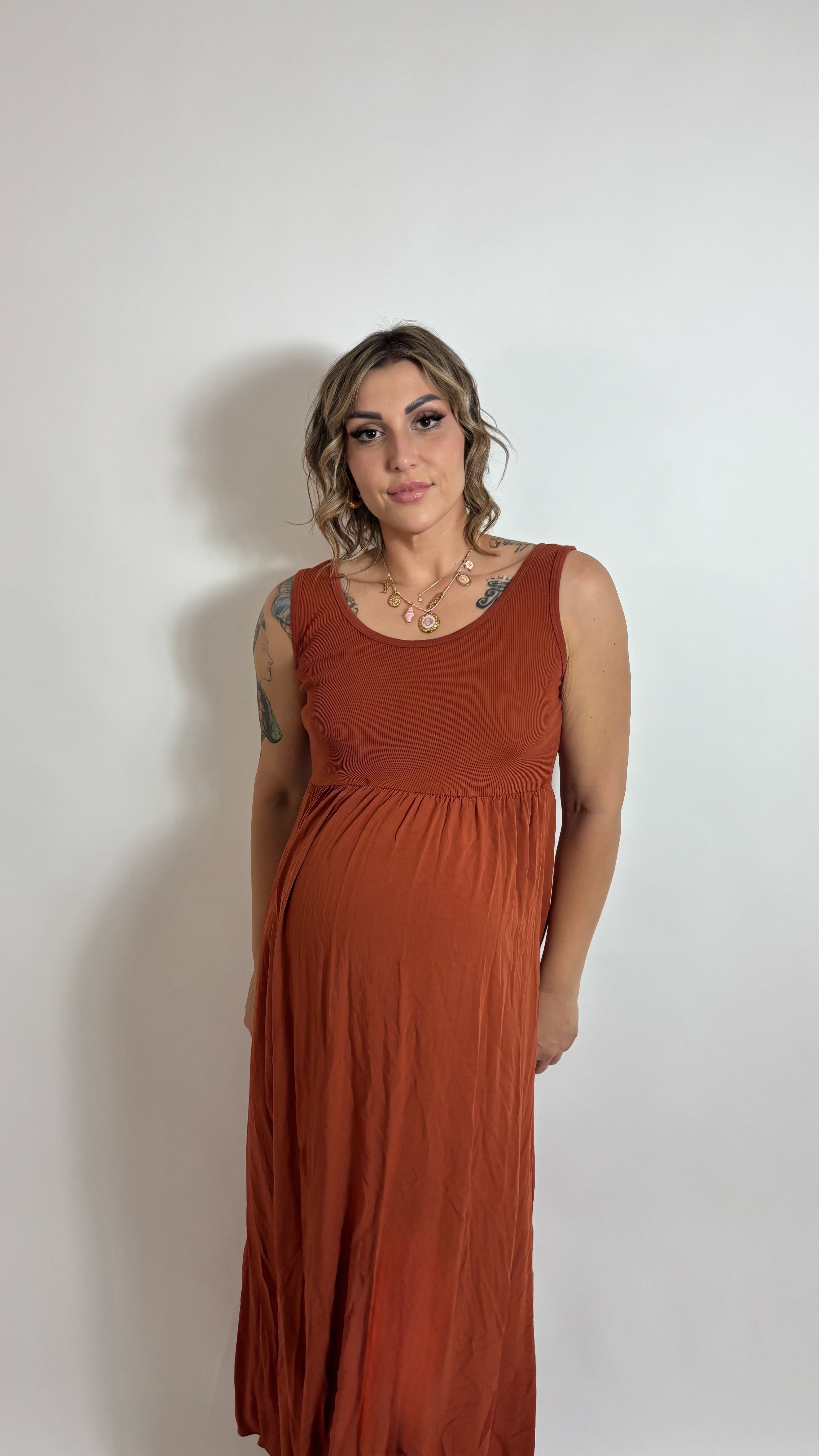 Abito Basic Tank Ruggine