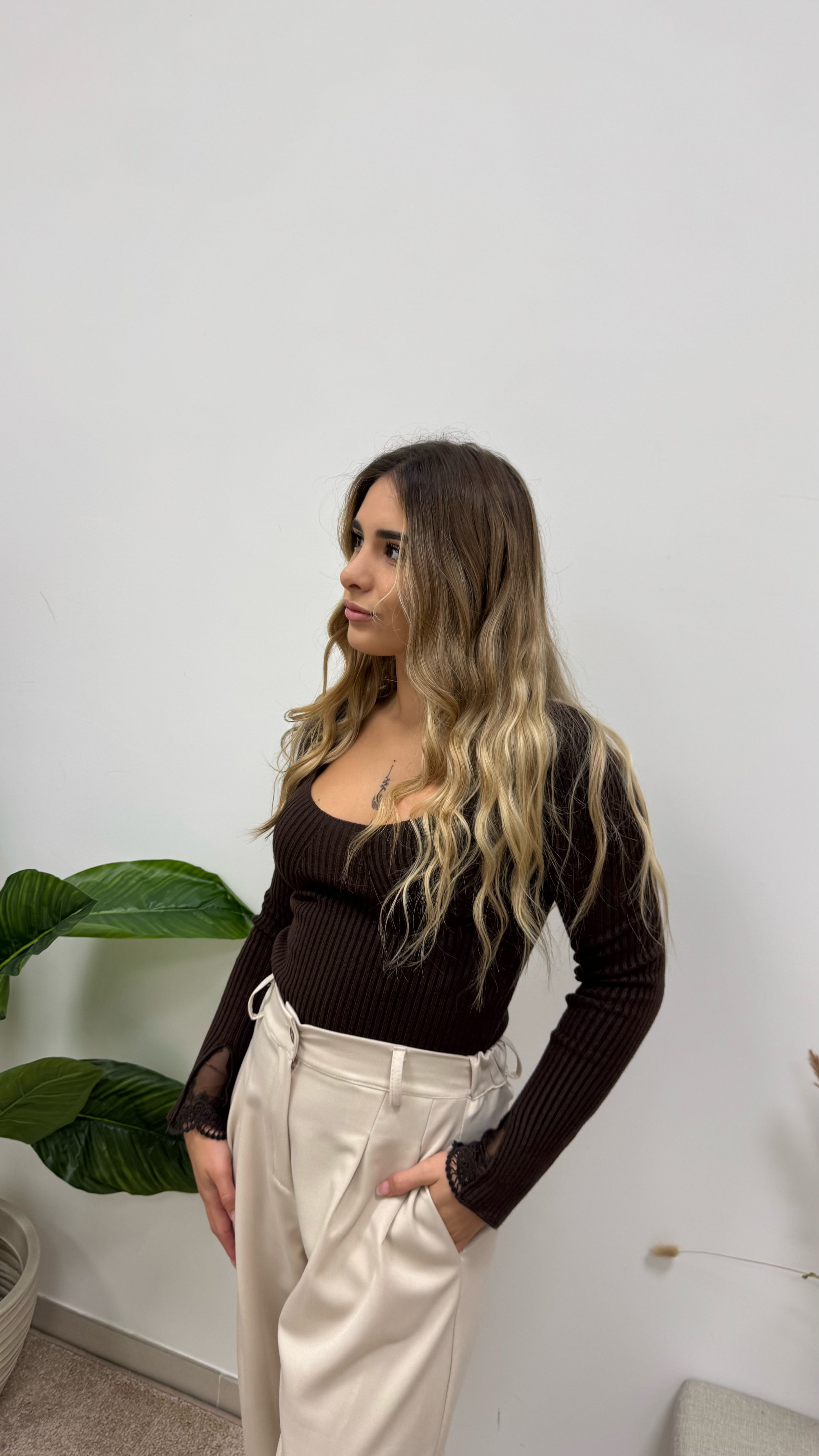 Pantalone Soft Tapered Burro